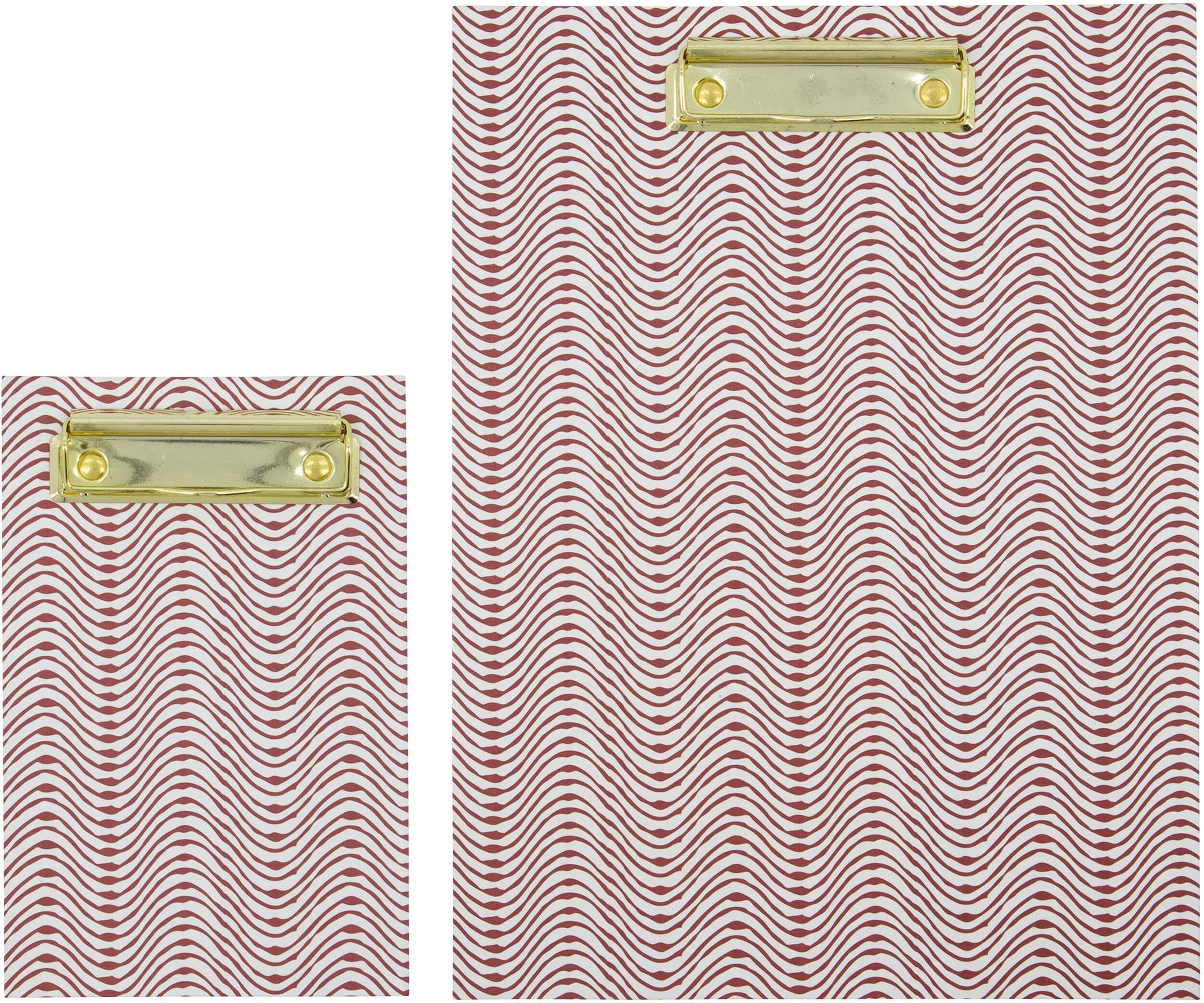 Podkładki pod dokumenty z klipsem House Doctor czerwone 2 szt.