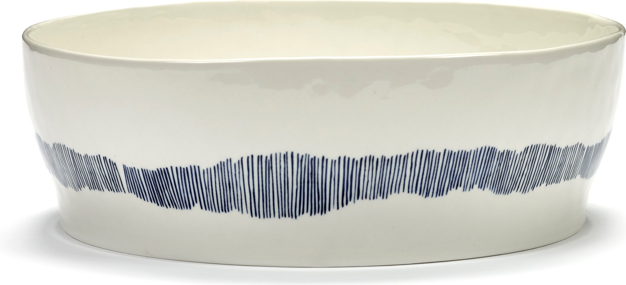 Misa na sałatkę Feast 28,5 cm biało-niebieska