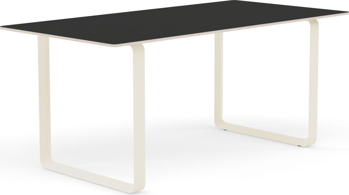 Stół Muuto 170 x 85 cm czarny nogi piaskowe