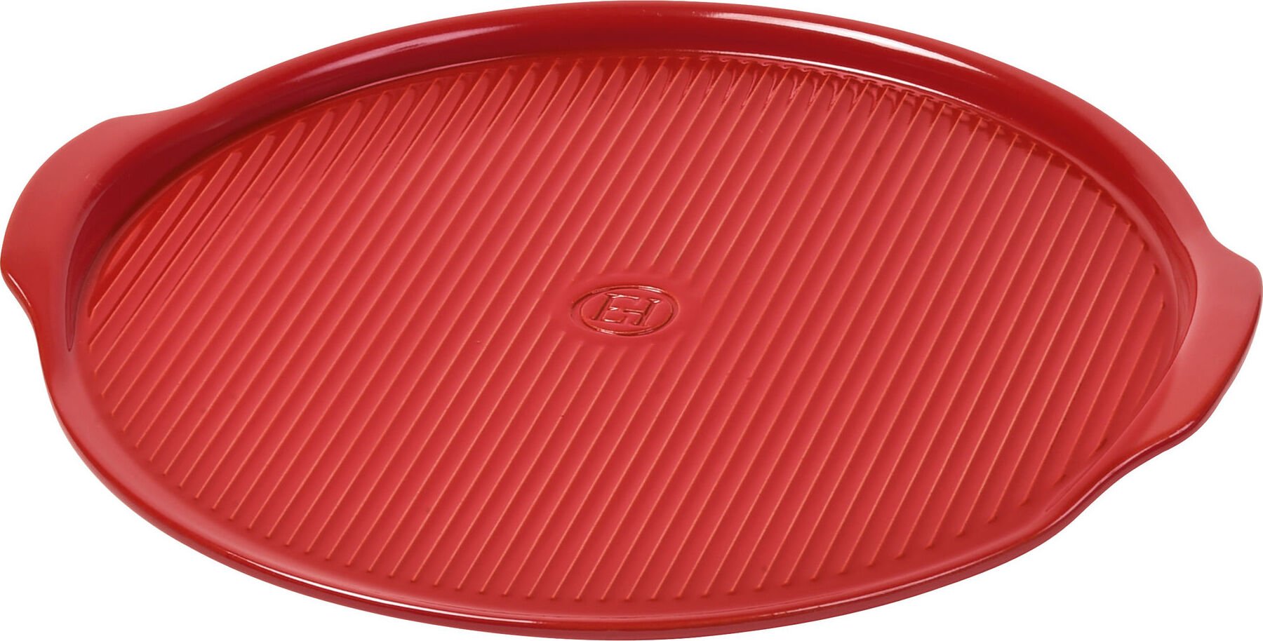 Kamień do pizzy Emile Henry ryflowany czerwony