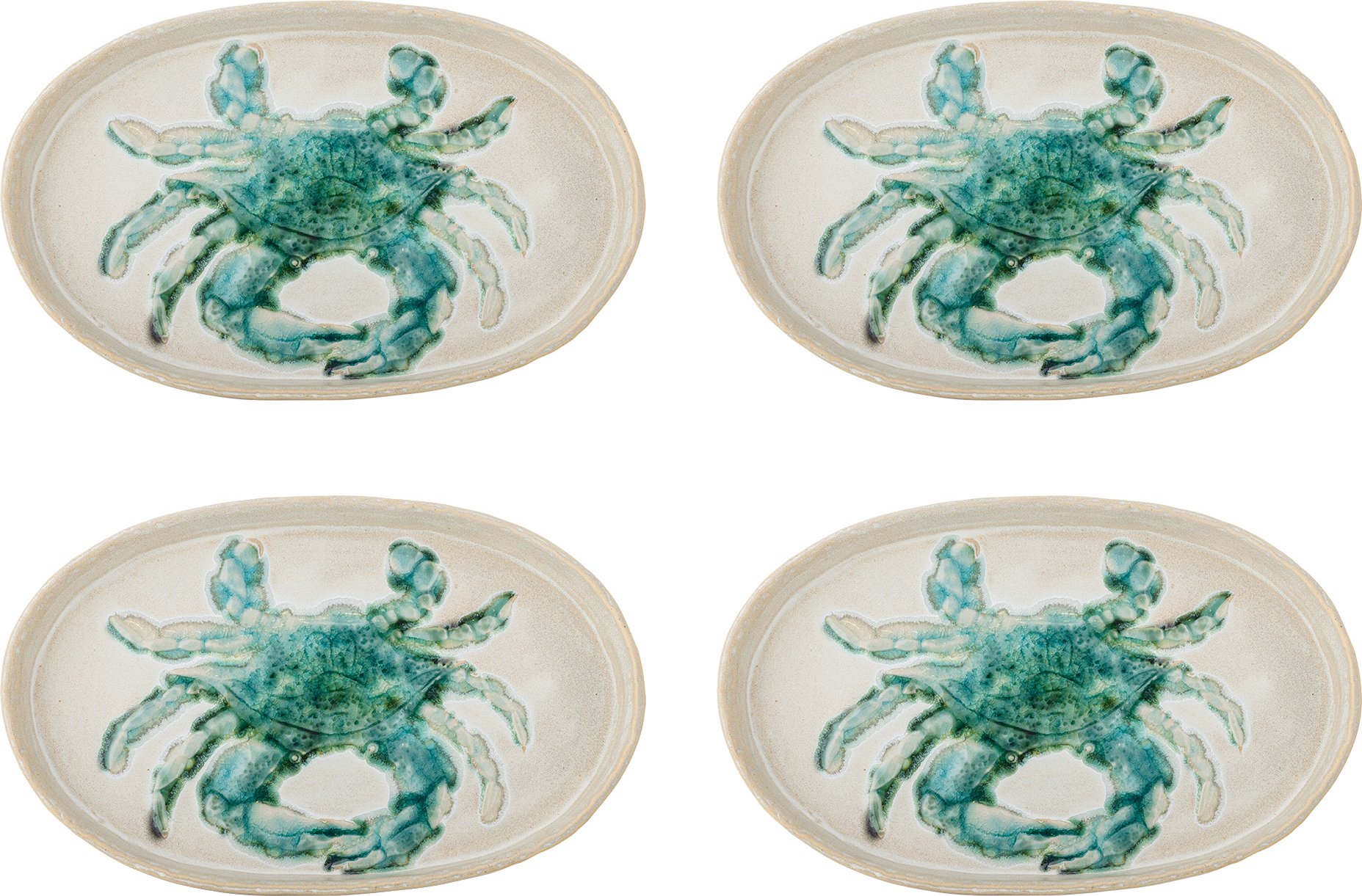 Talerze obiadowe Hadden owalne 29 cm 4 szt.