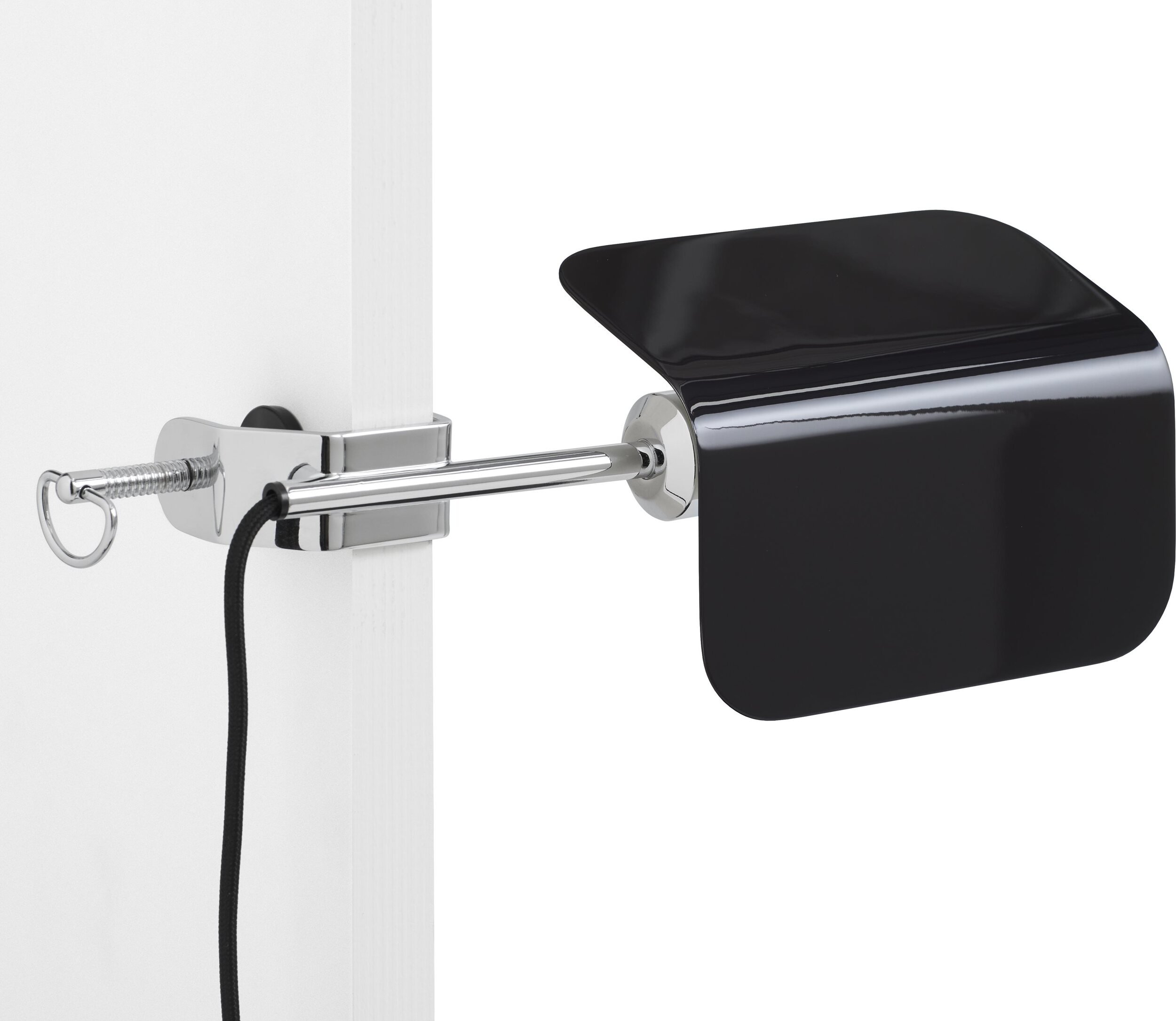 Lampka Apex czarna z klipsem