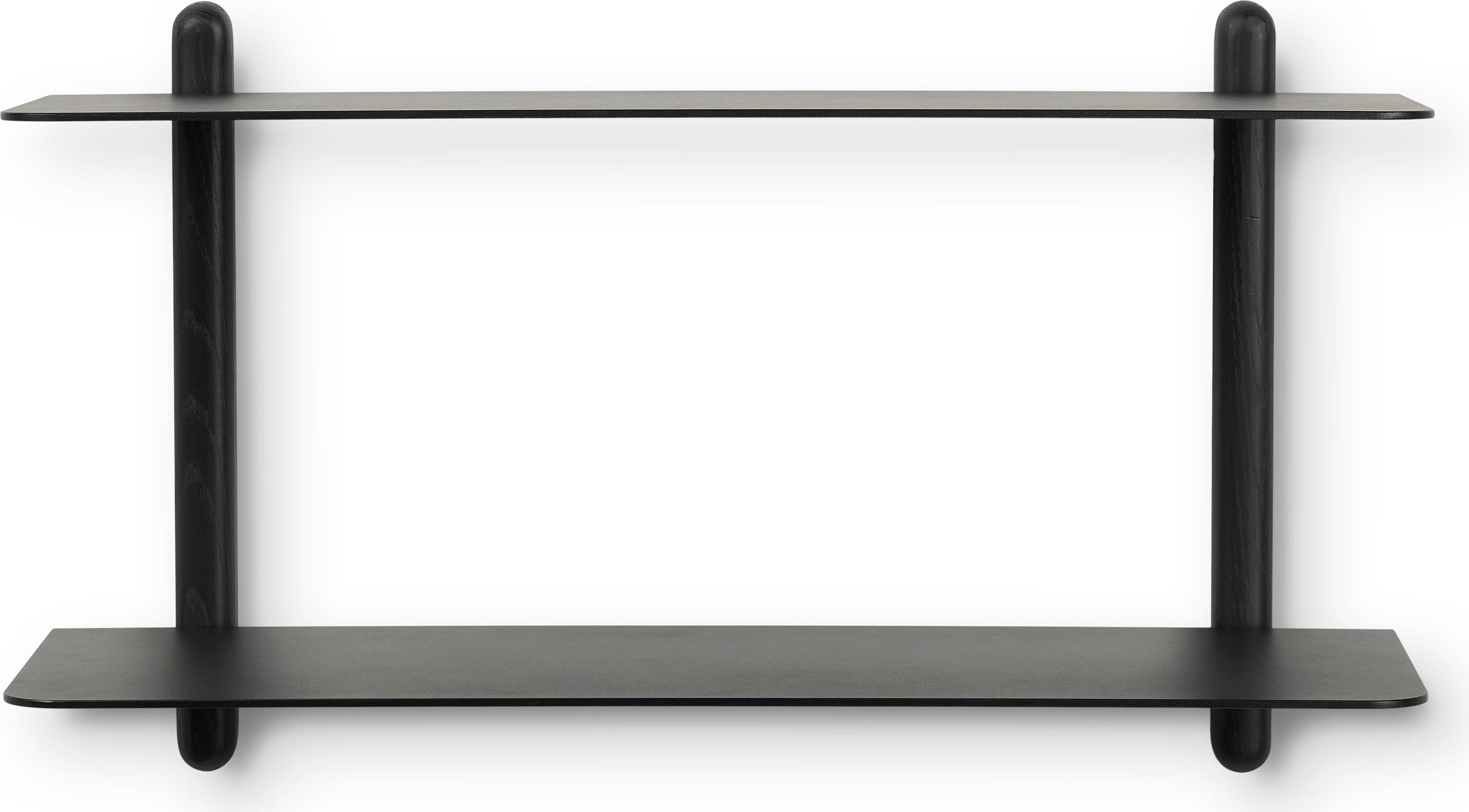 Półka ścienna Nivo Large F 38,5 cm czarny jesion