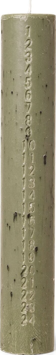 Świeca adwentowa Mura zielona