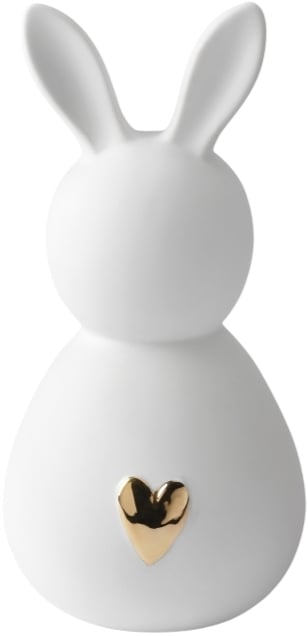 Figurka dekoracyjna Bunny złote serce 29 cm