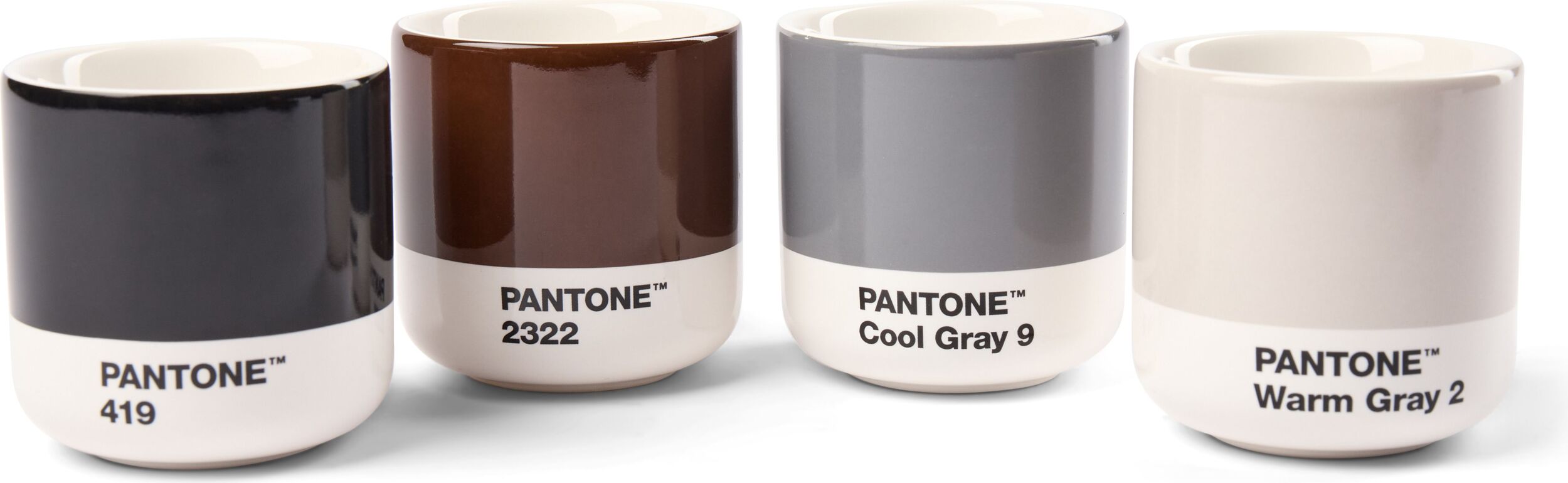 Kubki Pantone 100 ml kolory ziemi 4 szt.