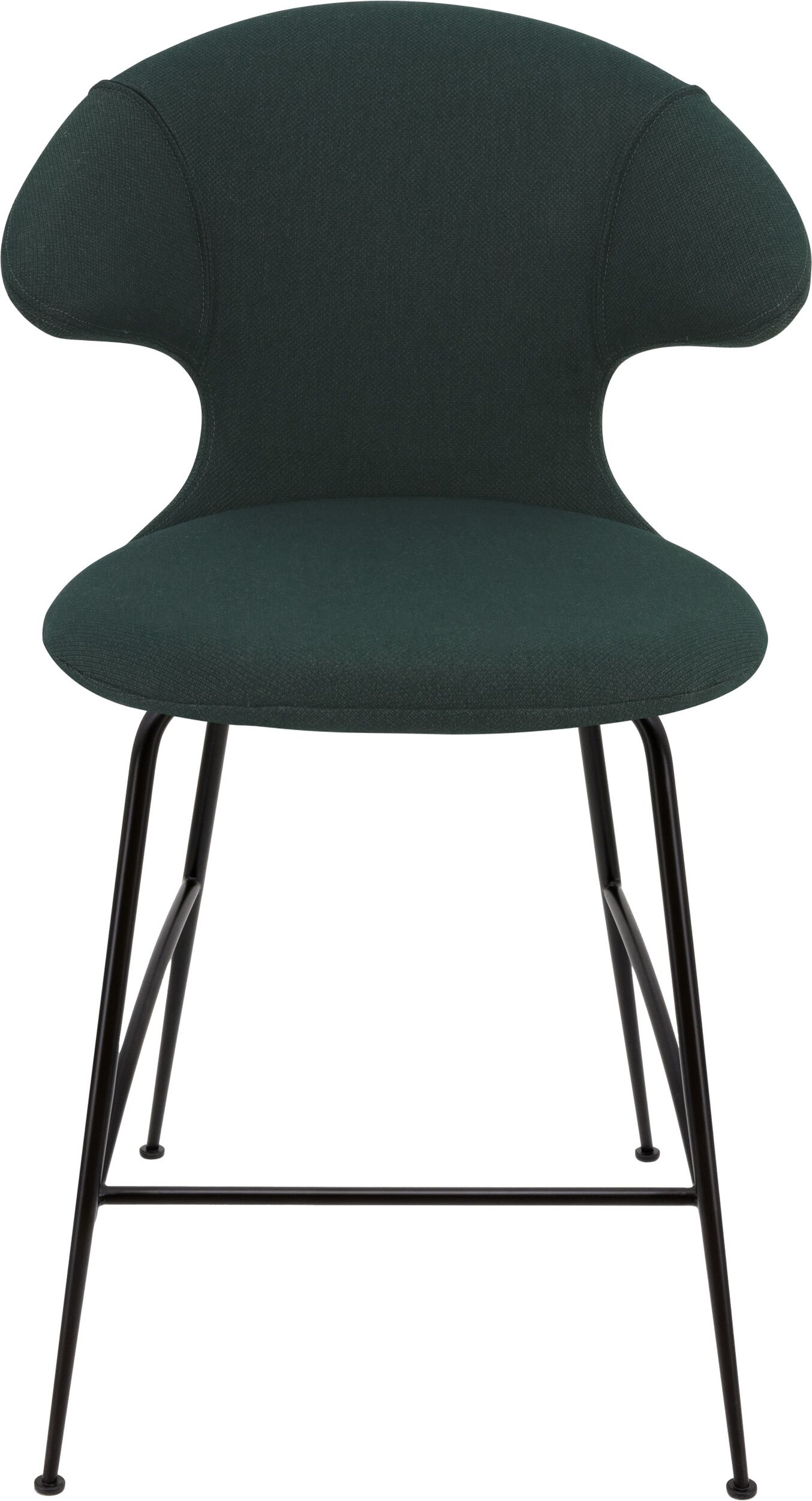 Krzesło Time Flies 102 cm ciemnozielone na czarnych nogach