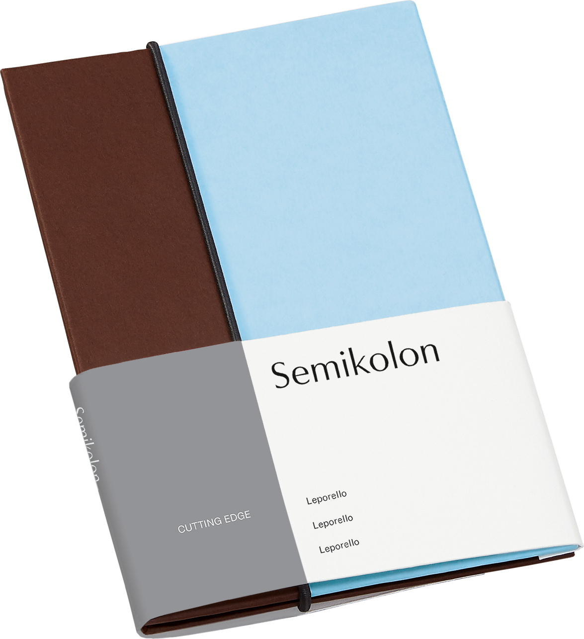 Album na zdjęcia Leporello Cutting Edge brązowo-błękitny