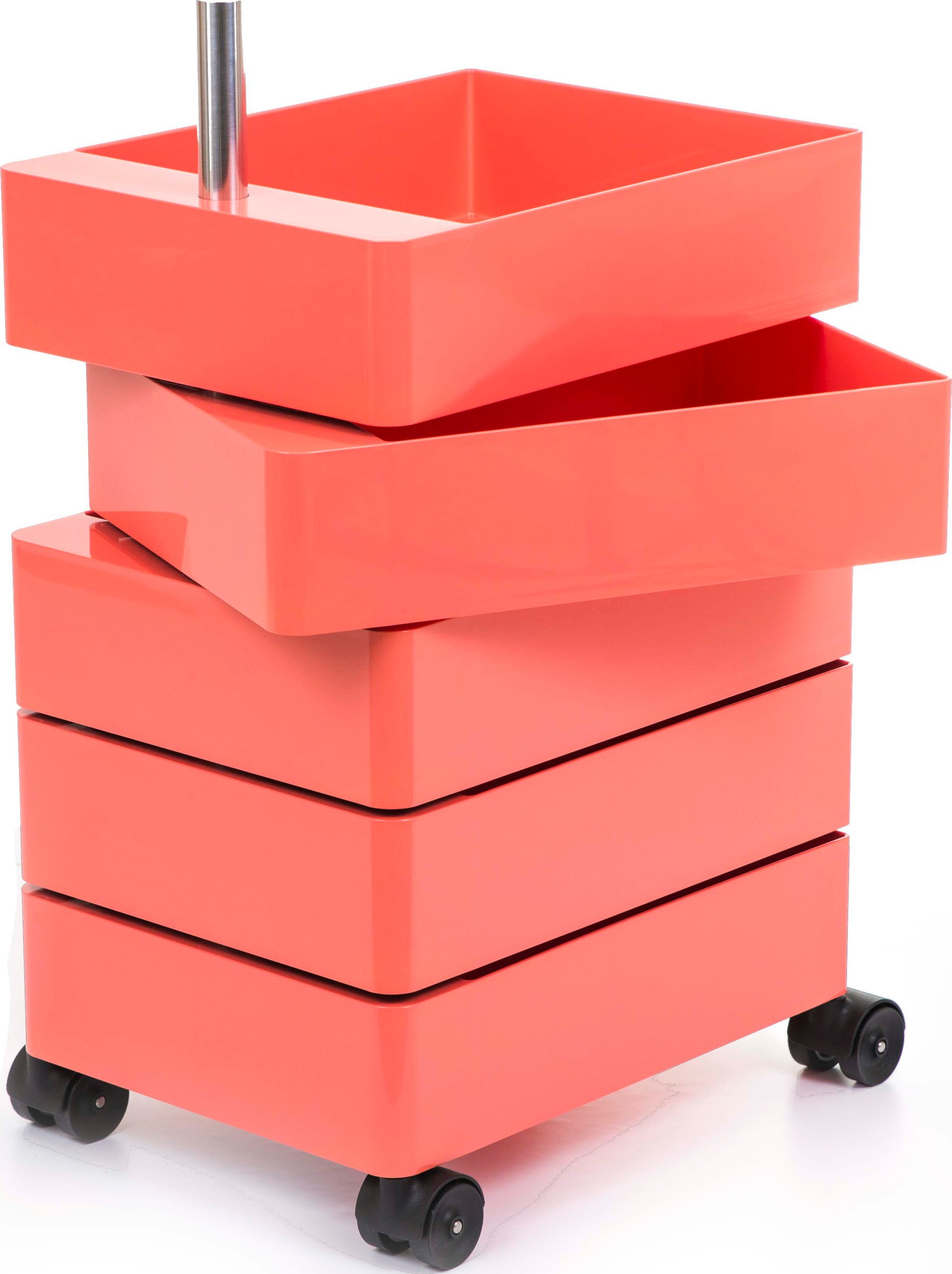 Kontenerek pod biurko z 5 szufladami Magis 360 różowy