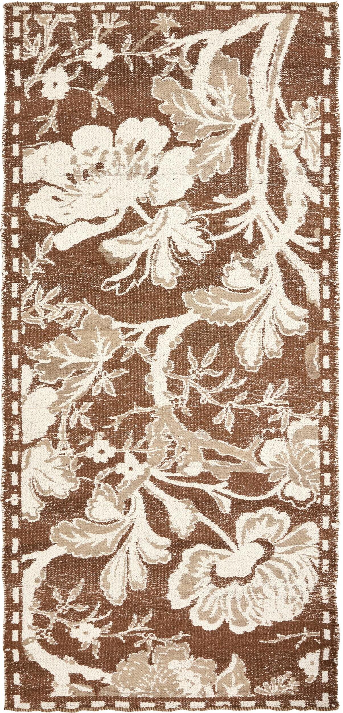 Dywan Bloss 90 x 200 cm brązowy