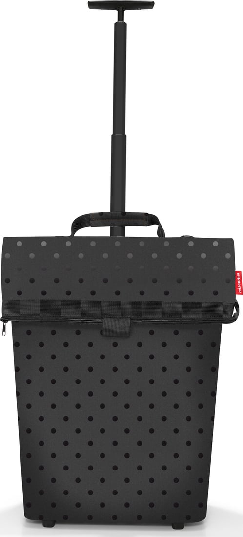 Wózek na zakupy Trolley w grochy M czarny