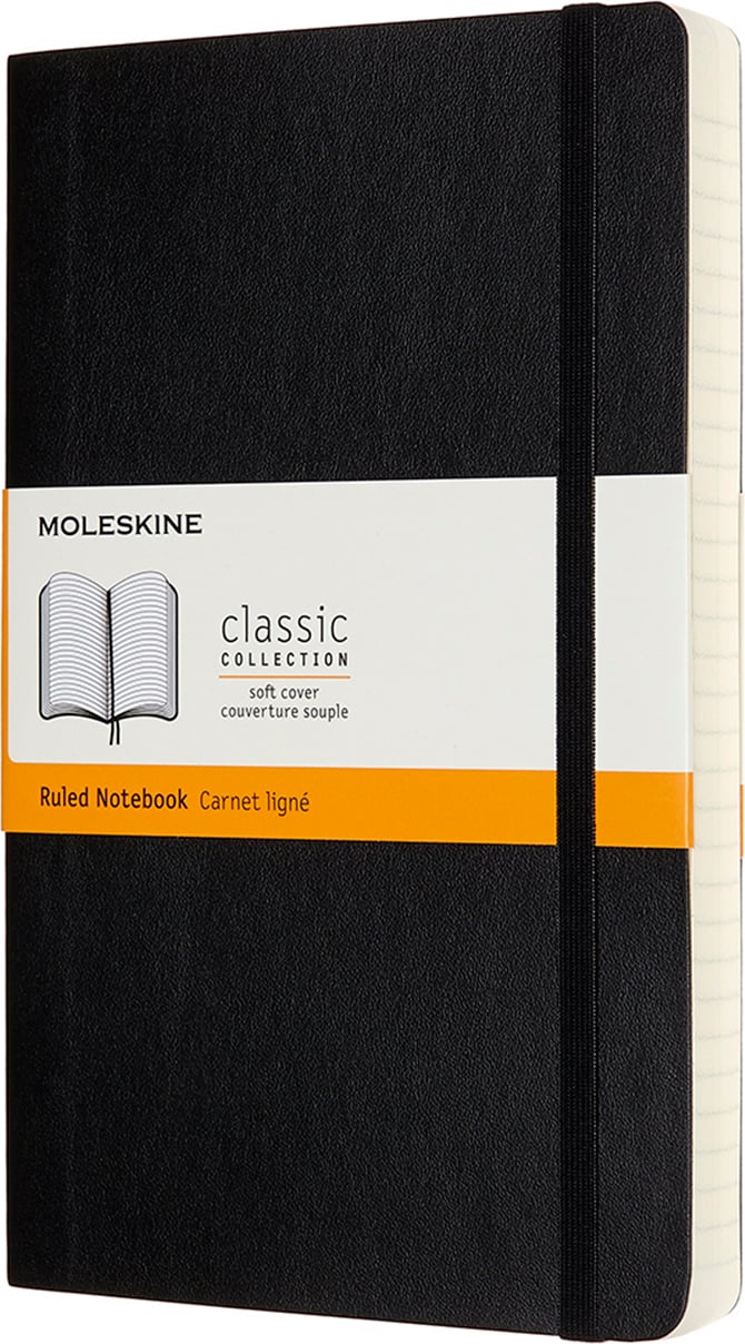 Notes w linię Moleskine Classic L 400 stron czarny miękka oprawa