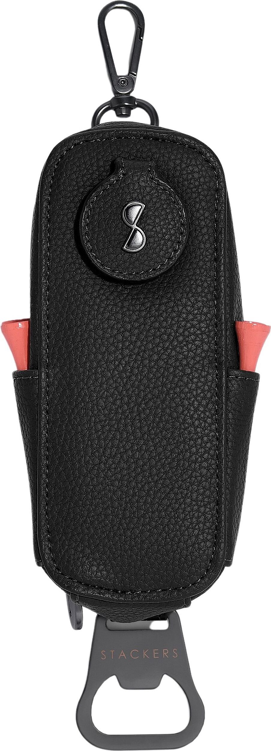 Uchwyt na piłki i podpórki golfowe Stackers czarny