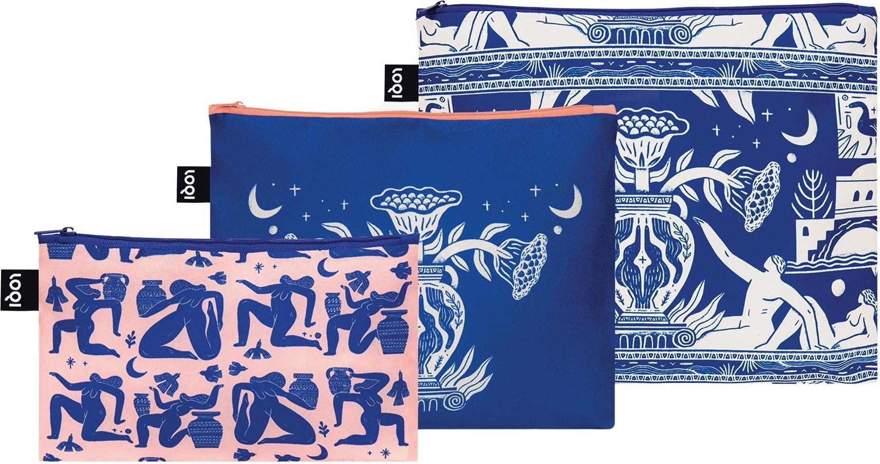 Saszetki LOQI Artist Mark Conlan Ladies Looking Up z recyklingu 3 szt.