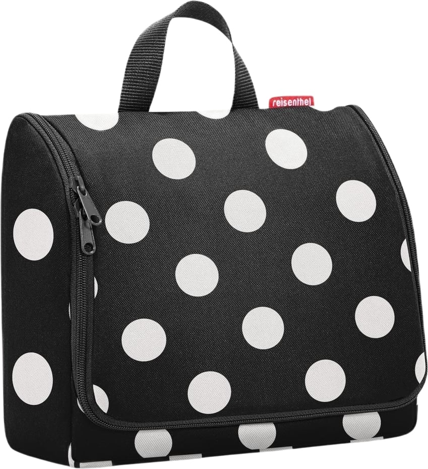 Kosmetyczka Toiletbag w białe grochy XL