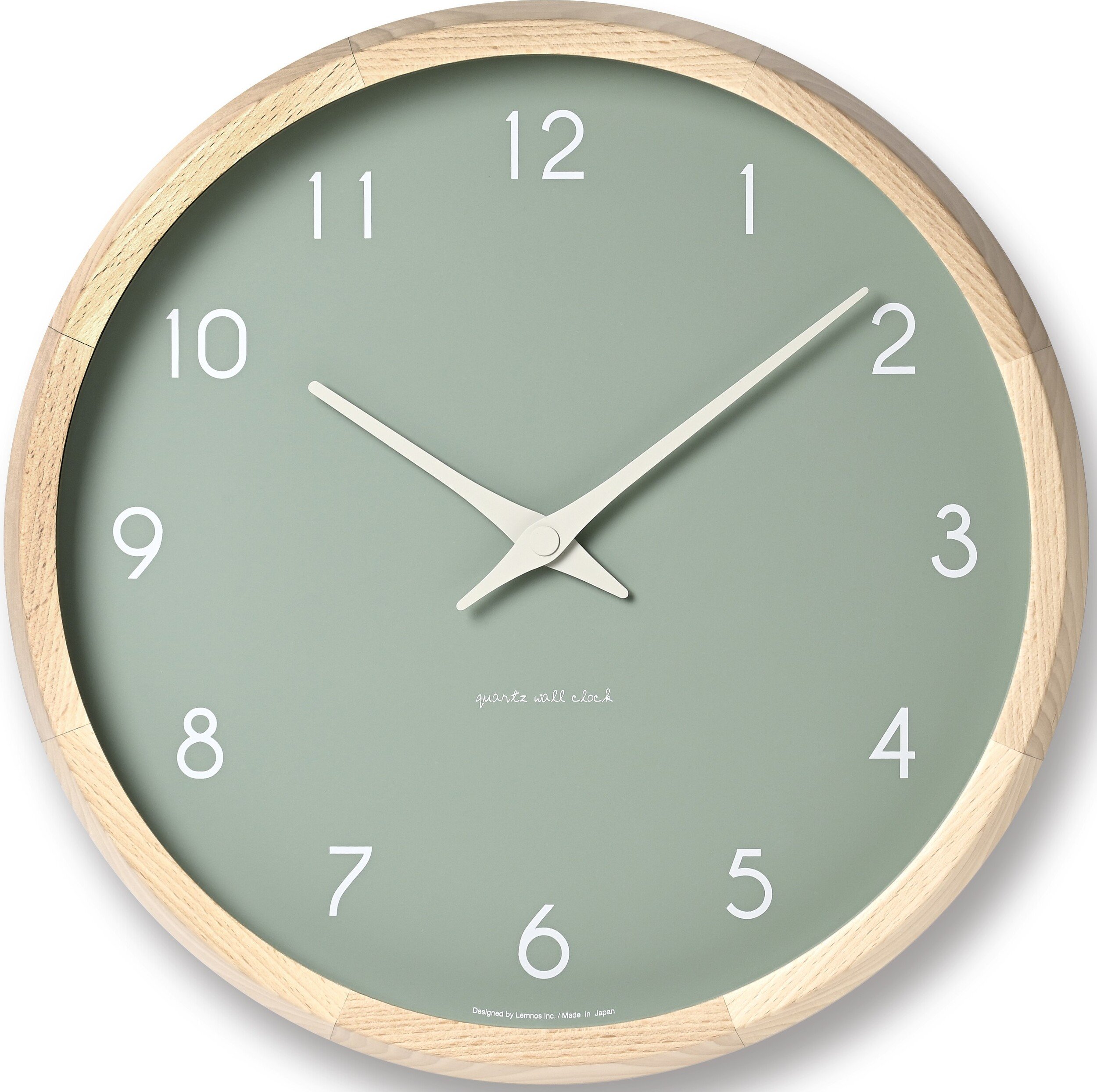 Zegar ścienny Campagne zielony