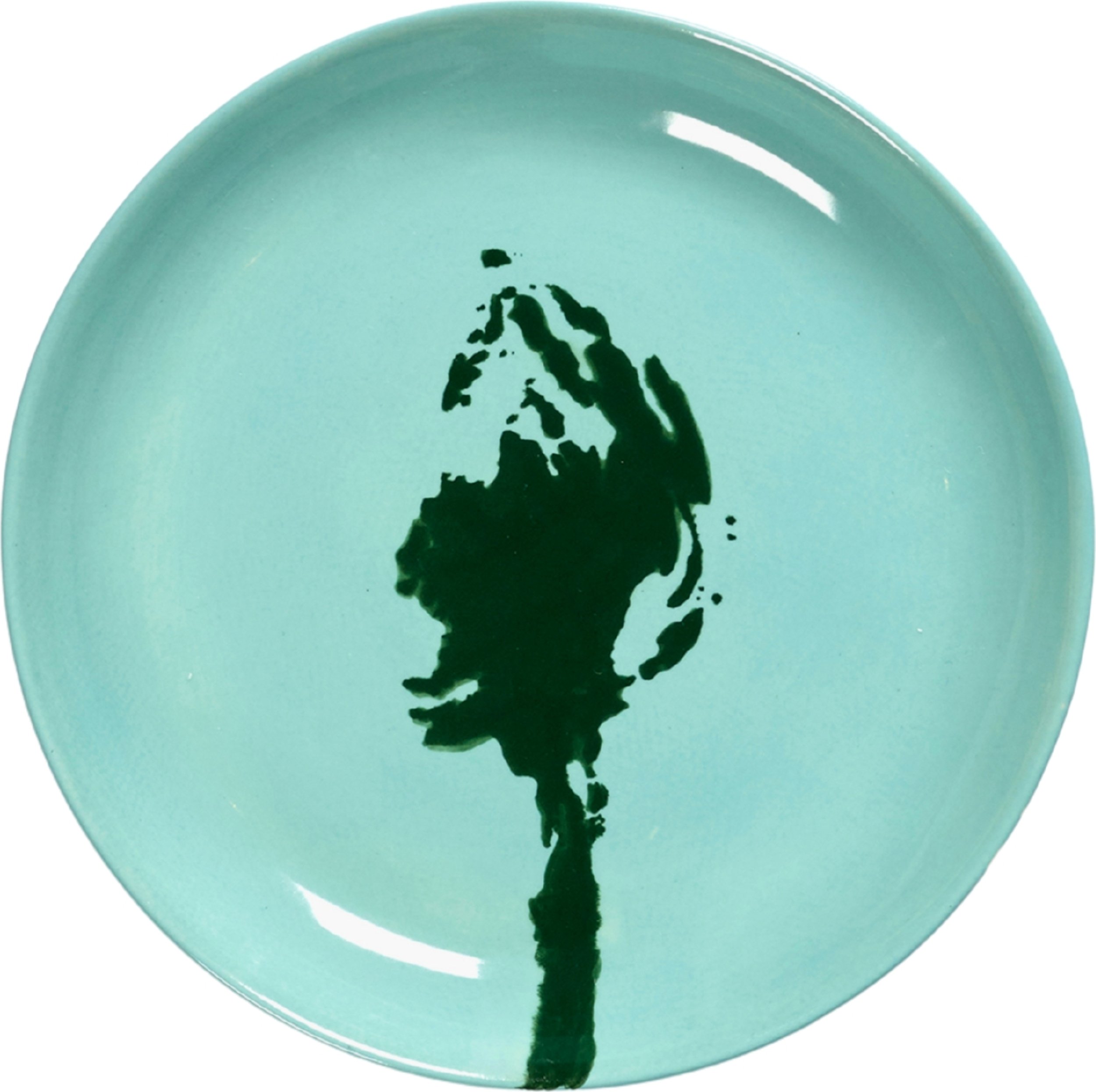 Talerz deserowy Feast Artichoke 16 cm jasnoniebiesko-zielony