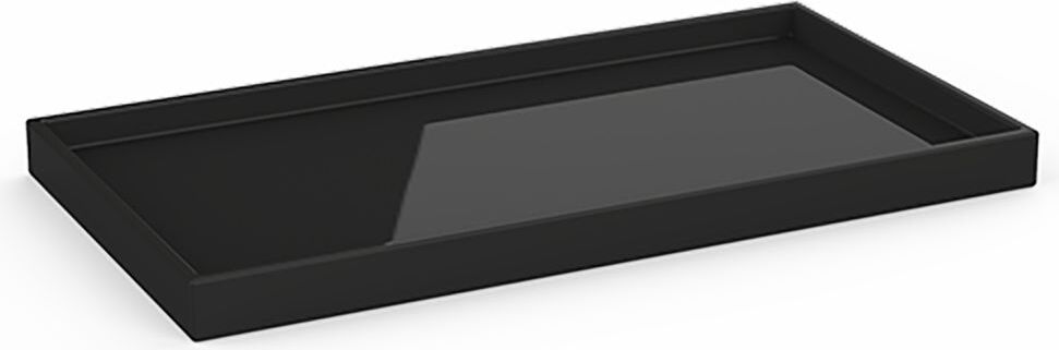 Taca łazienkowa Porzellan 16 x 30 cm czarna