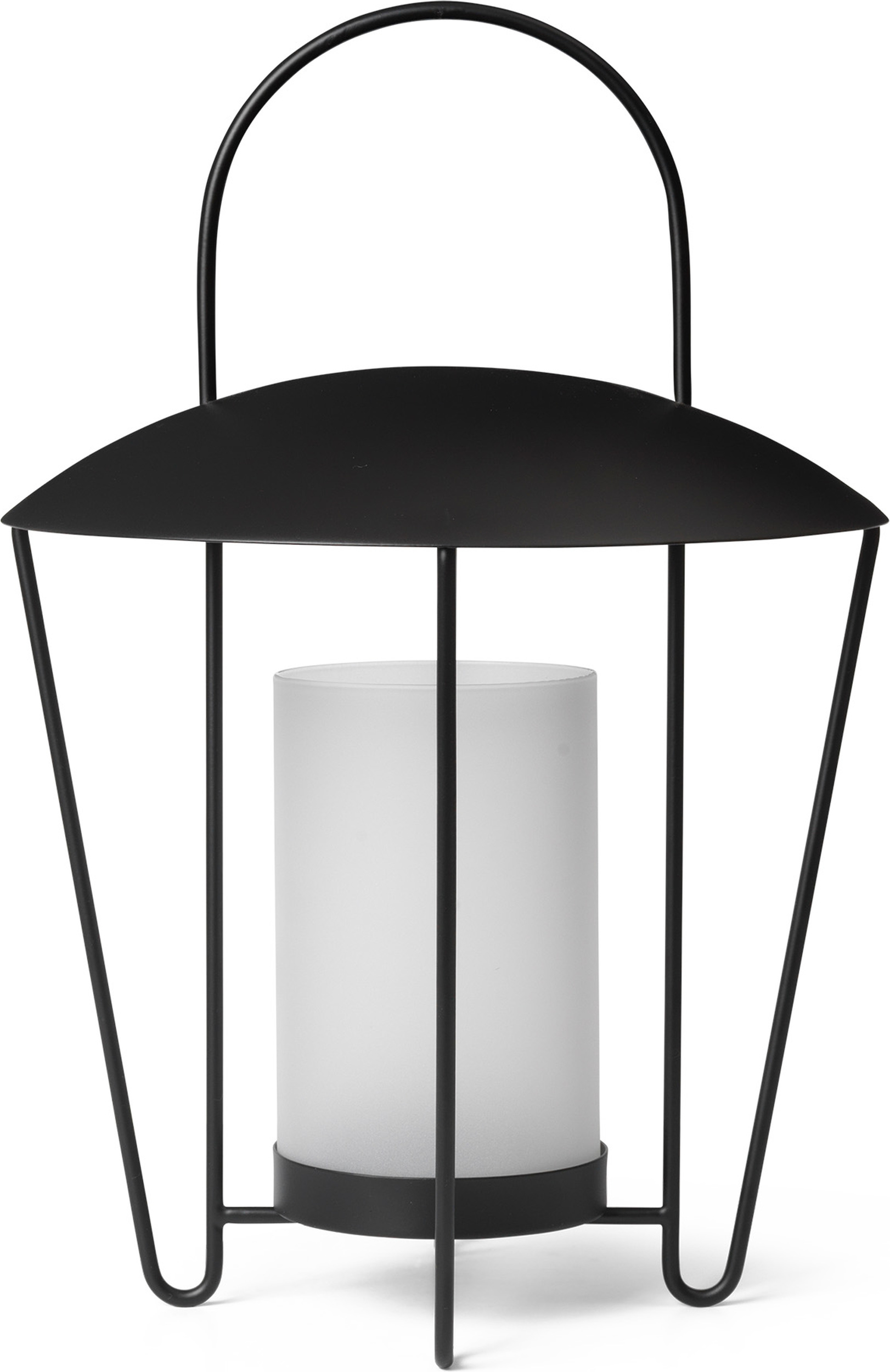 Latarnia Abri 44,5 cm czarna