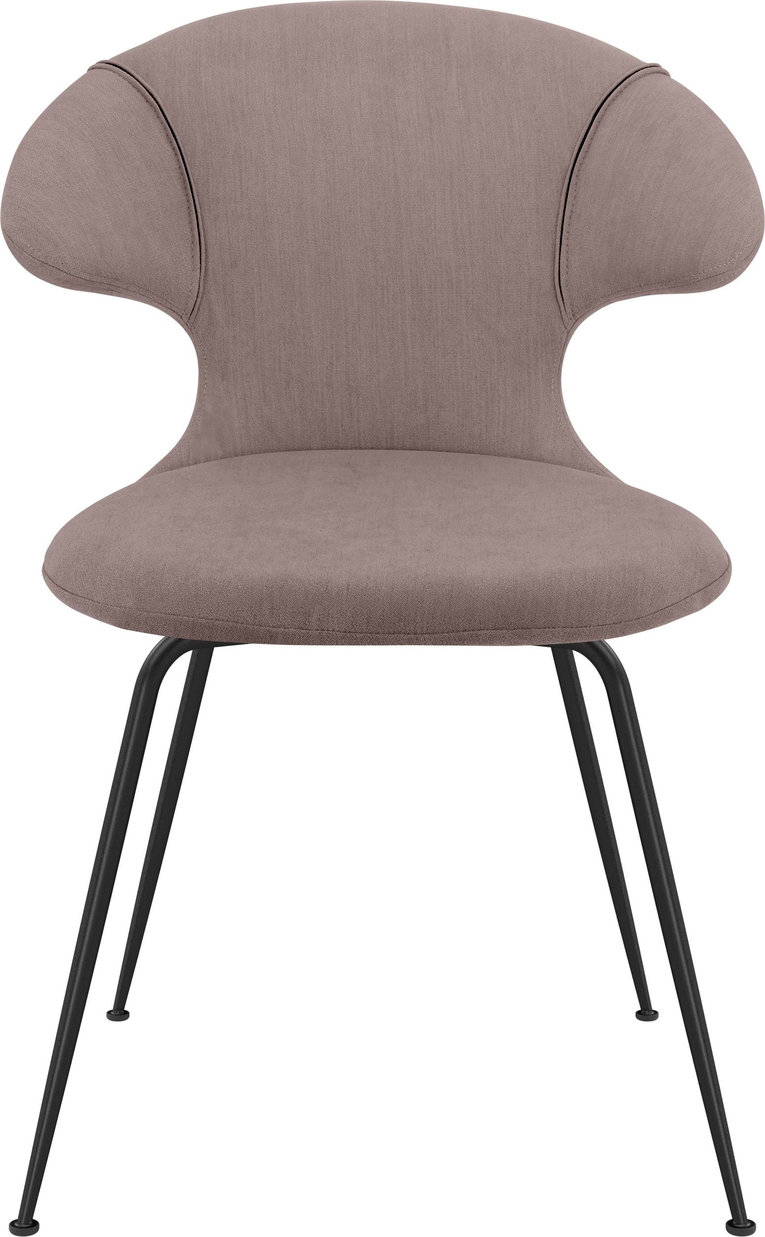 Krzesło Time Flies brązowoszare na czarnych nogach
