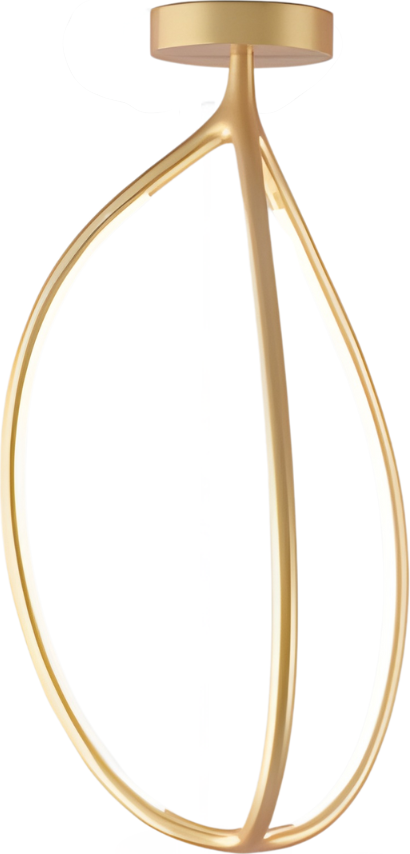 Lampa wisząca Arrival 70 cm złota