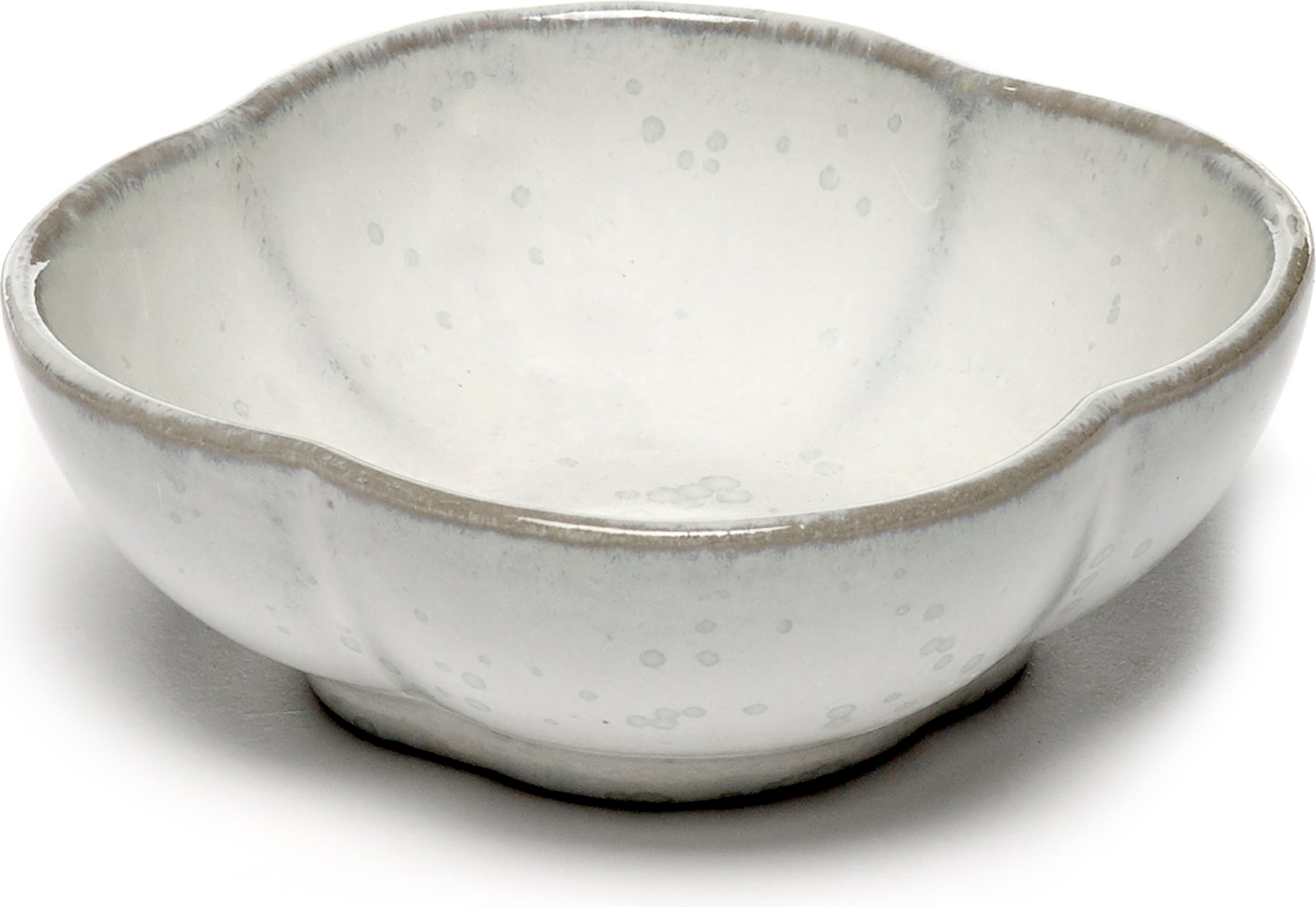 Miska Inku Ribbed 9 cm biała