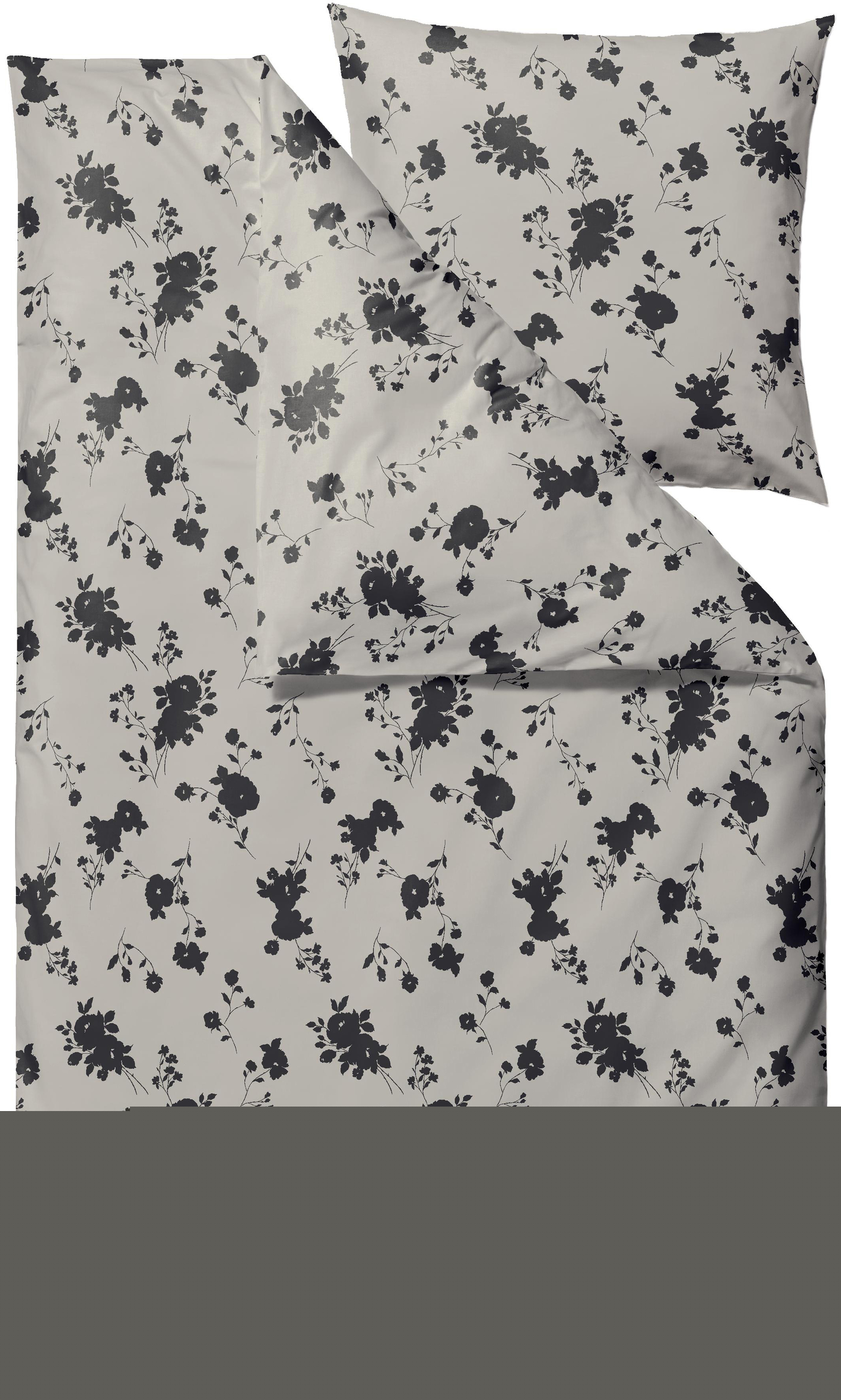 Pościel Rose 135 x 200 cm beżowa z poszewką na poduszkę 80 x 80 cm