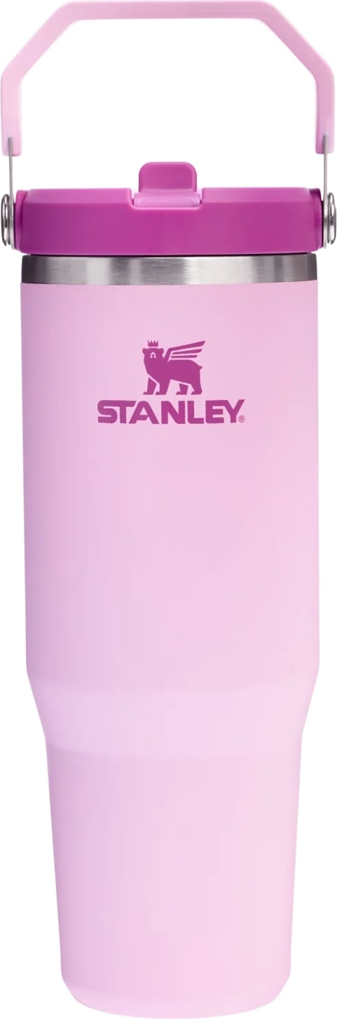 Kubek termiczny z uchwytem i słomką IceFlow Cherry Blossom 890 ml