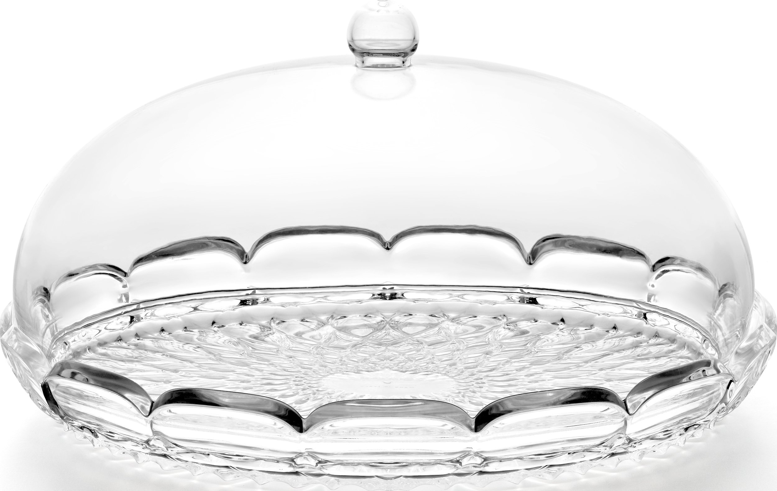 Patera na ciasto Vanity 16 cm przezroczysta