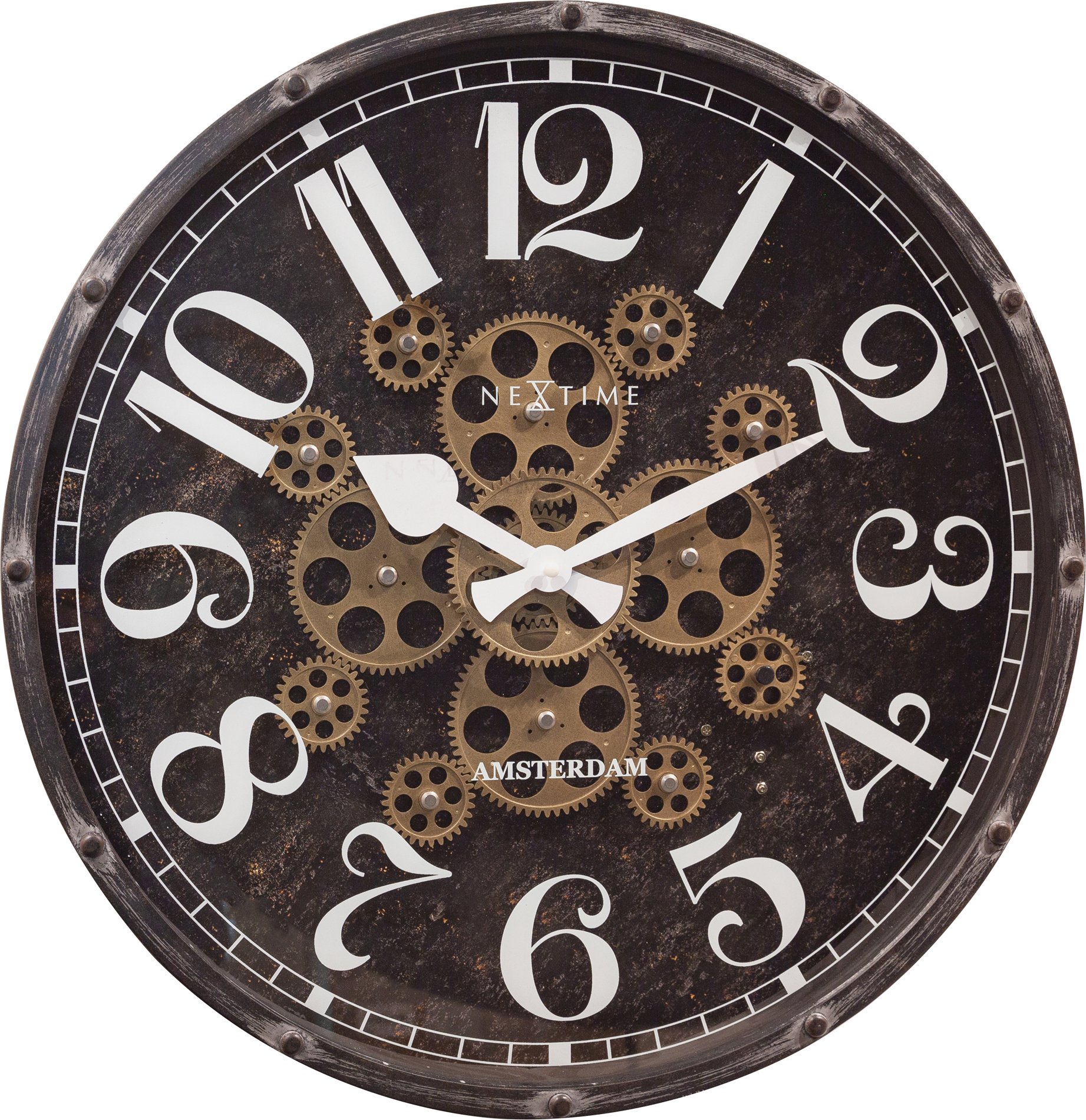 Zegar ścienny Henry brązowy