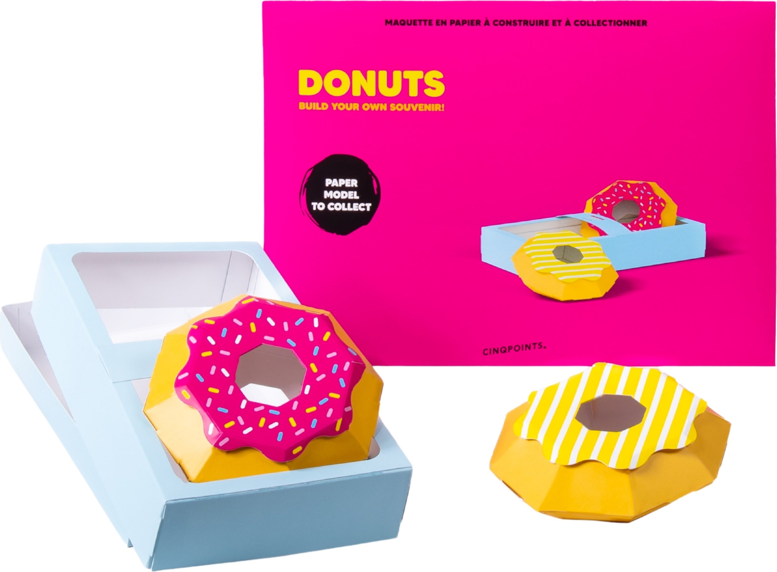 Zestaw do składania z papieru Paperfood Donuts