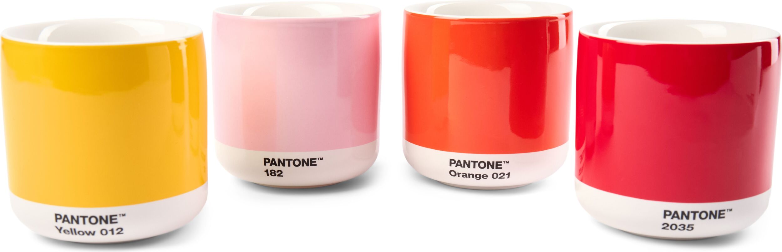 Kubki termiczne Pantone 220 ml ciepłe kolory 4 szt.