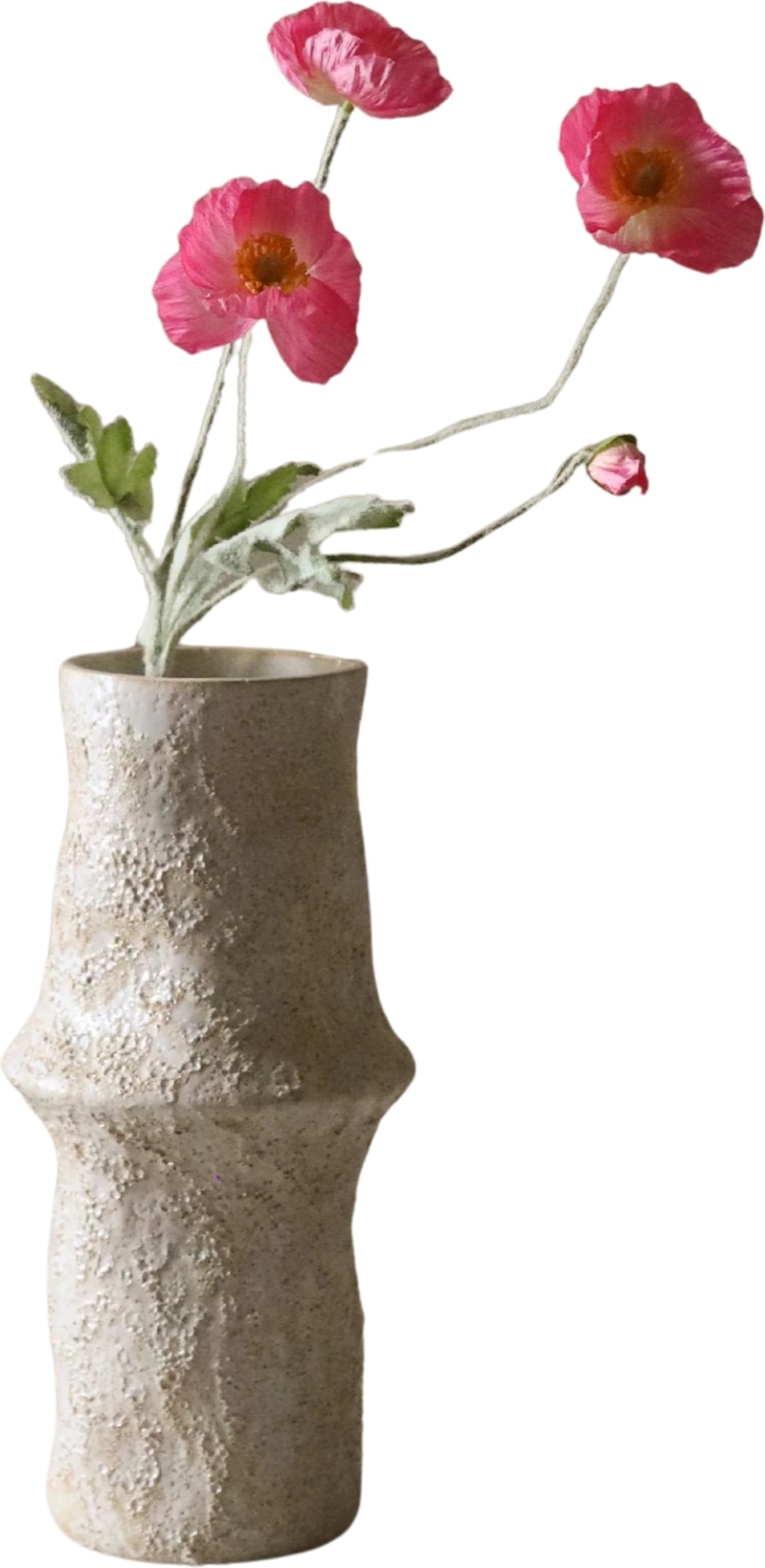 Kwiat sztuczny Botane mak 56 cm różowy