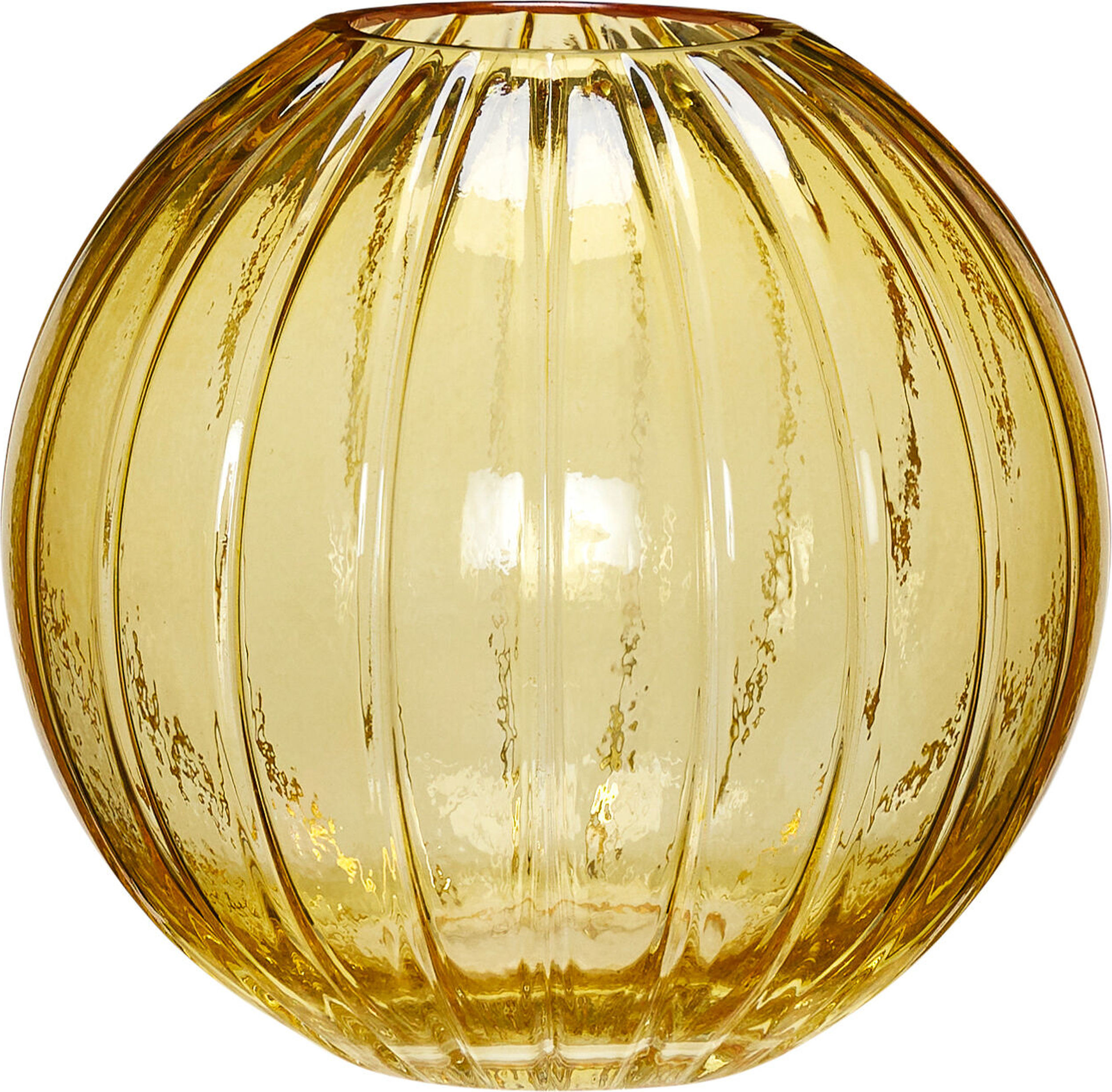 Wazon Fleur okrągły 17 cm żółty