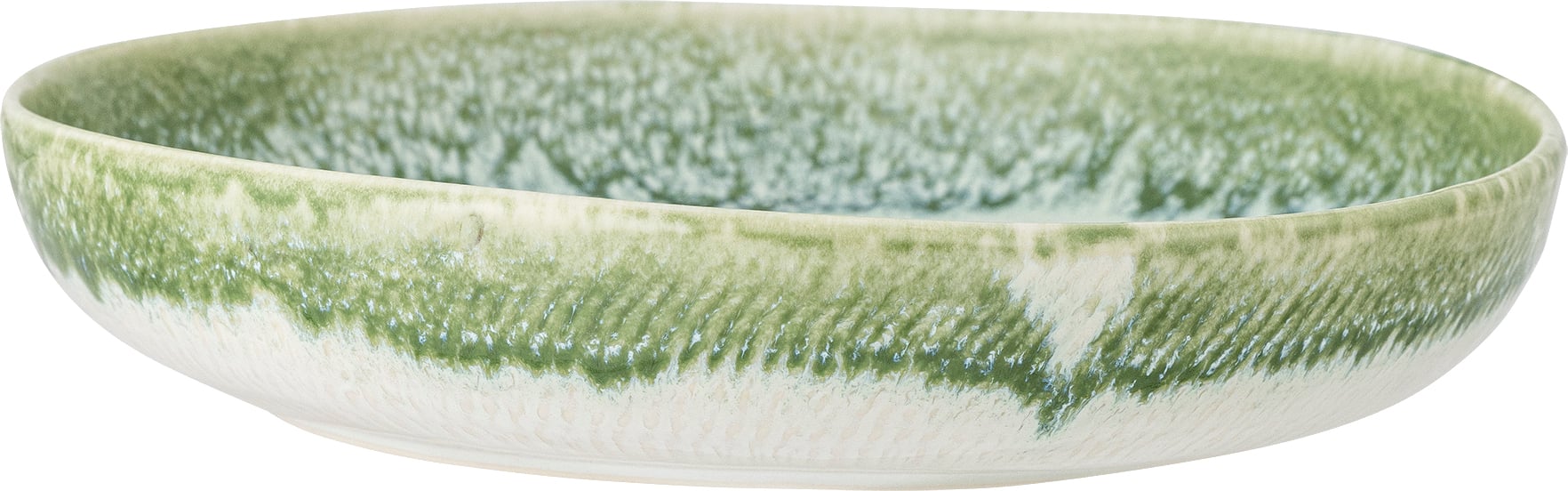 Misa do serwowania Prim 25 cm biało-zielona