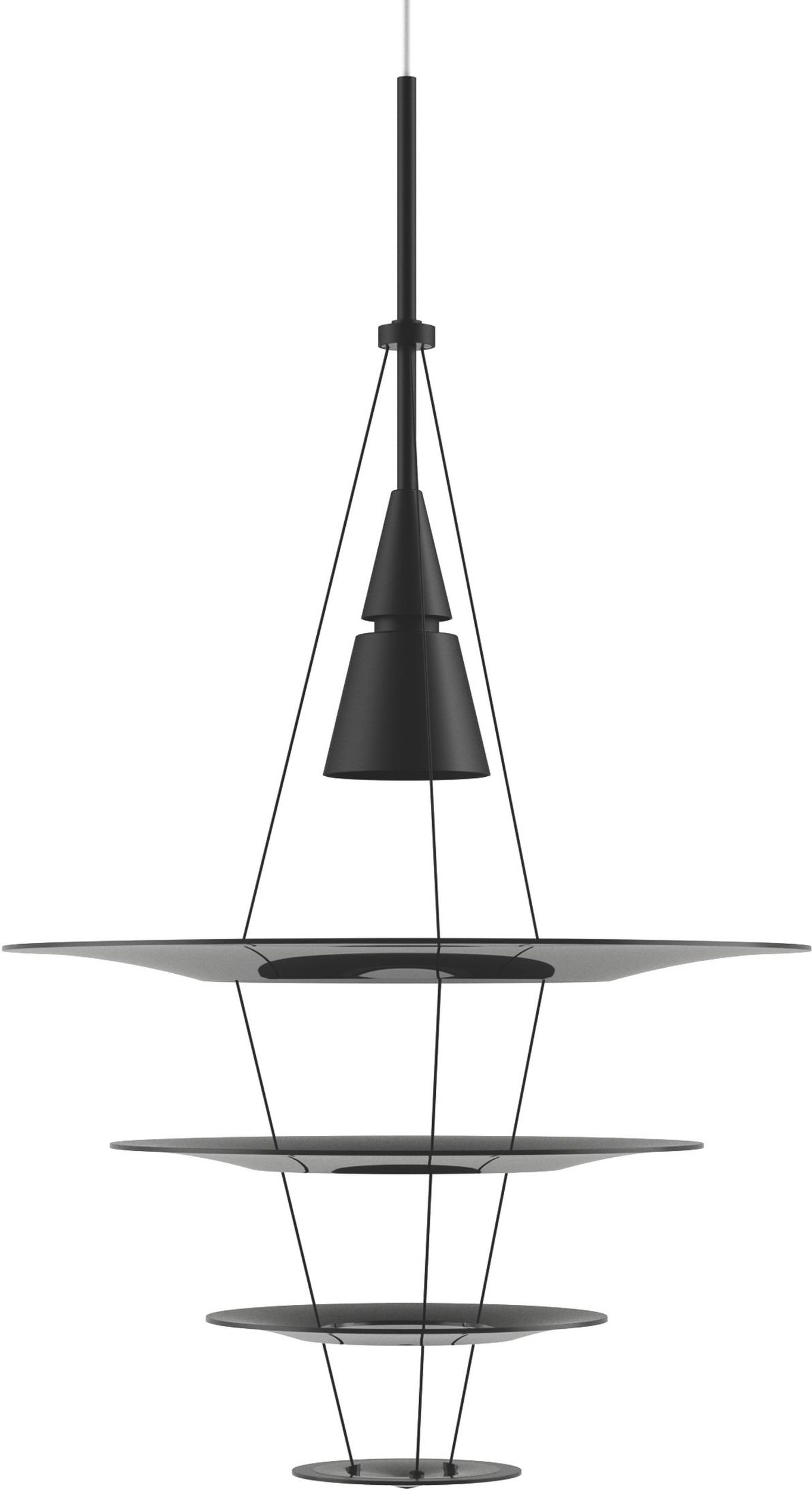 Lampa wisząca Enigma 42,5 cm czarna