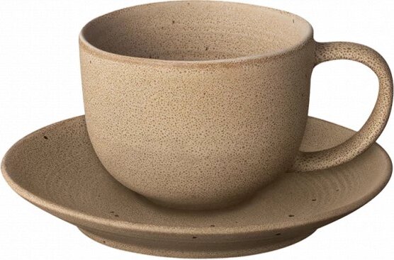 Filiżanki do kawy Kumi 190 ml fungi ze spodkami 2 szt.