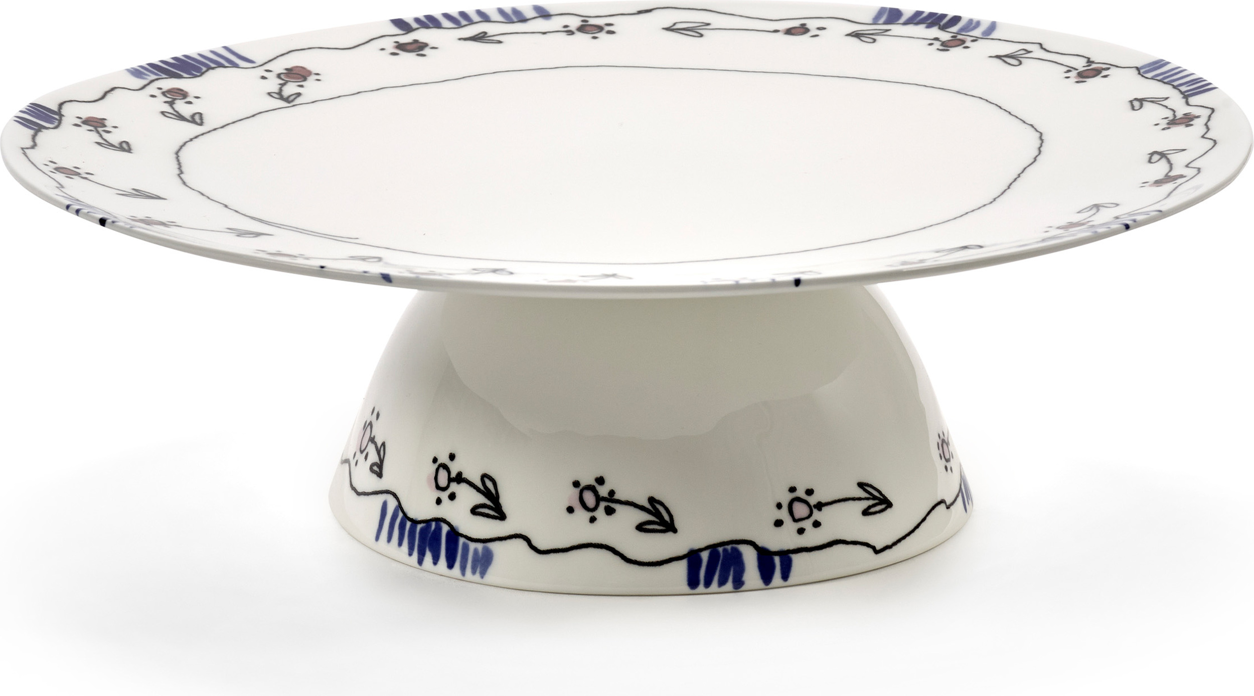 Patera Midnight Flowers Anemone Milk 28 cm