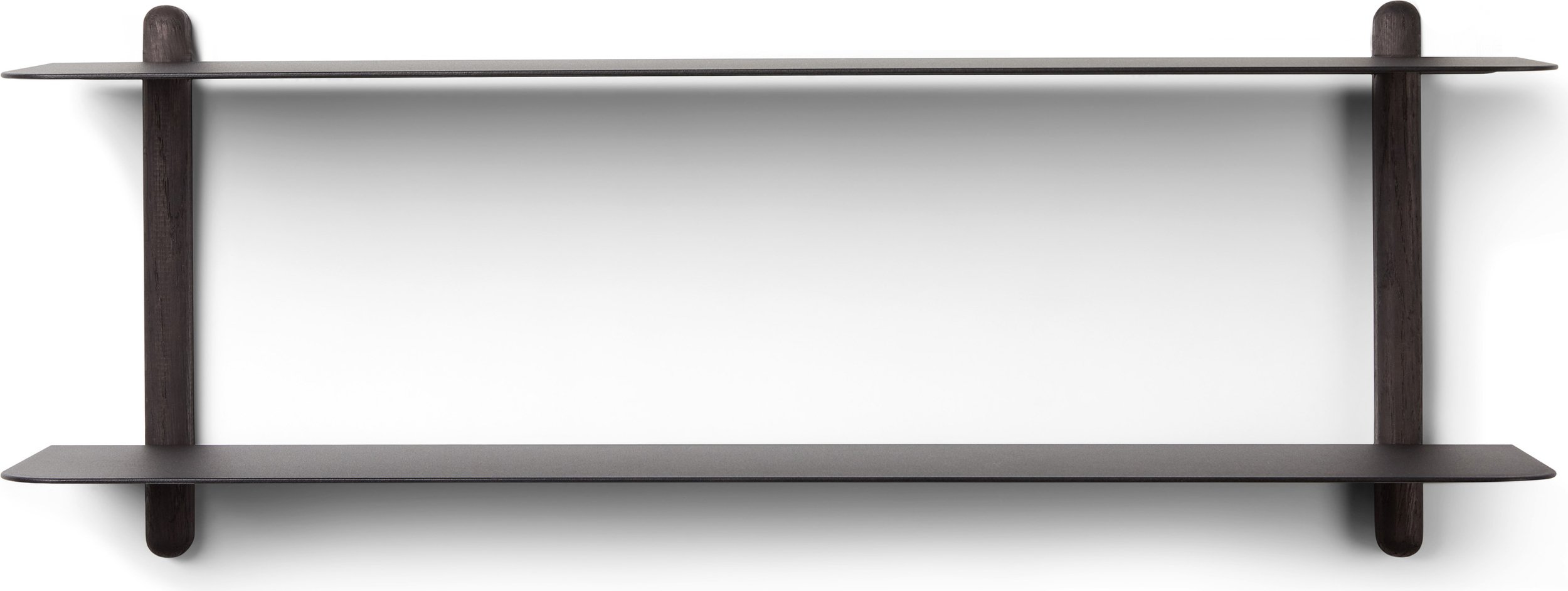 Półka ścienna Nivo F 25 cm czarny jesion