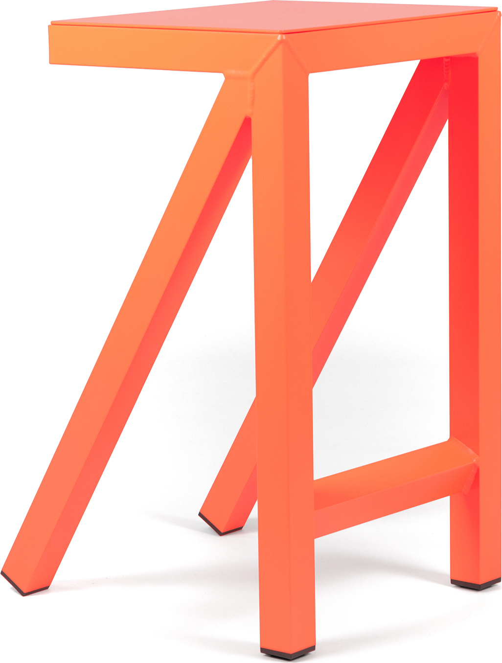 Stołek barowy Bureaurama 62 cm pomarańczowy