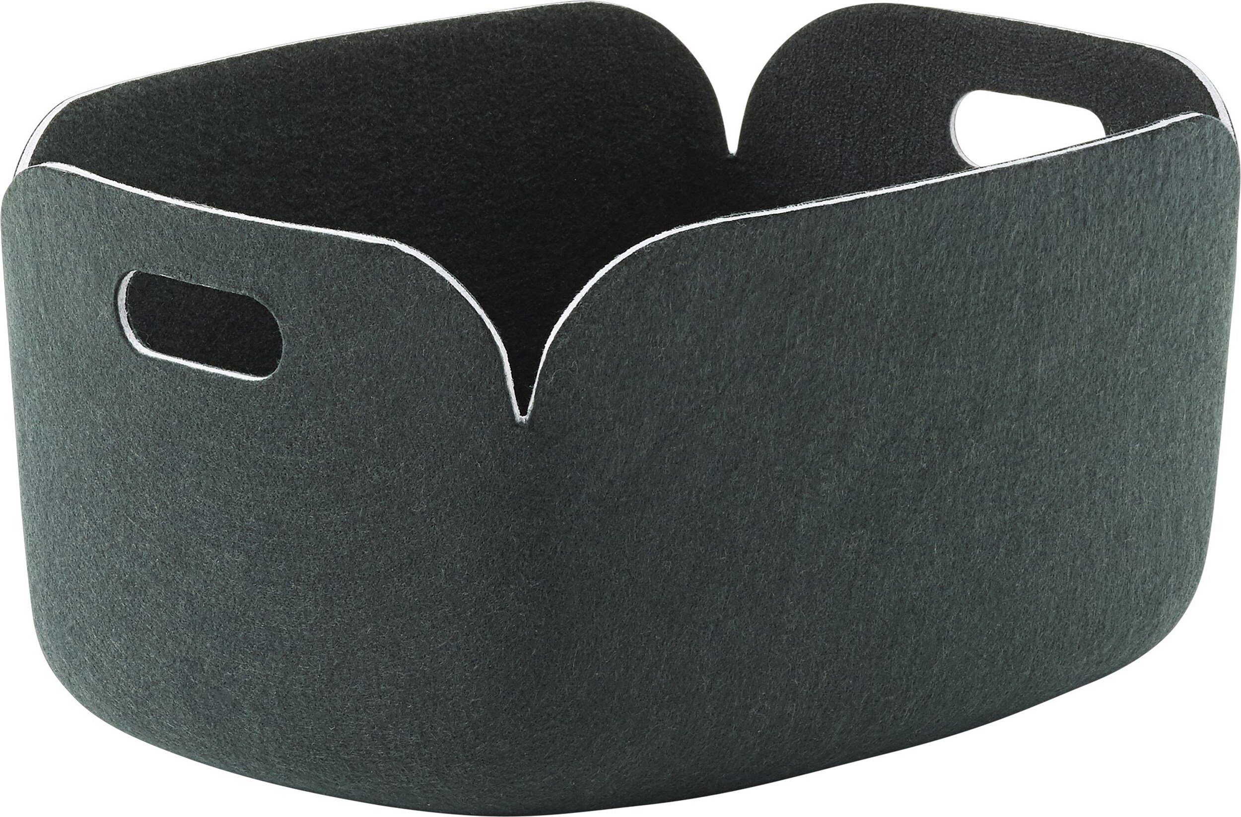 Kosz do przechowywania Restore 35 x 48 cm ciemnozielony