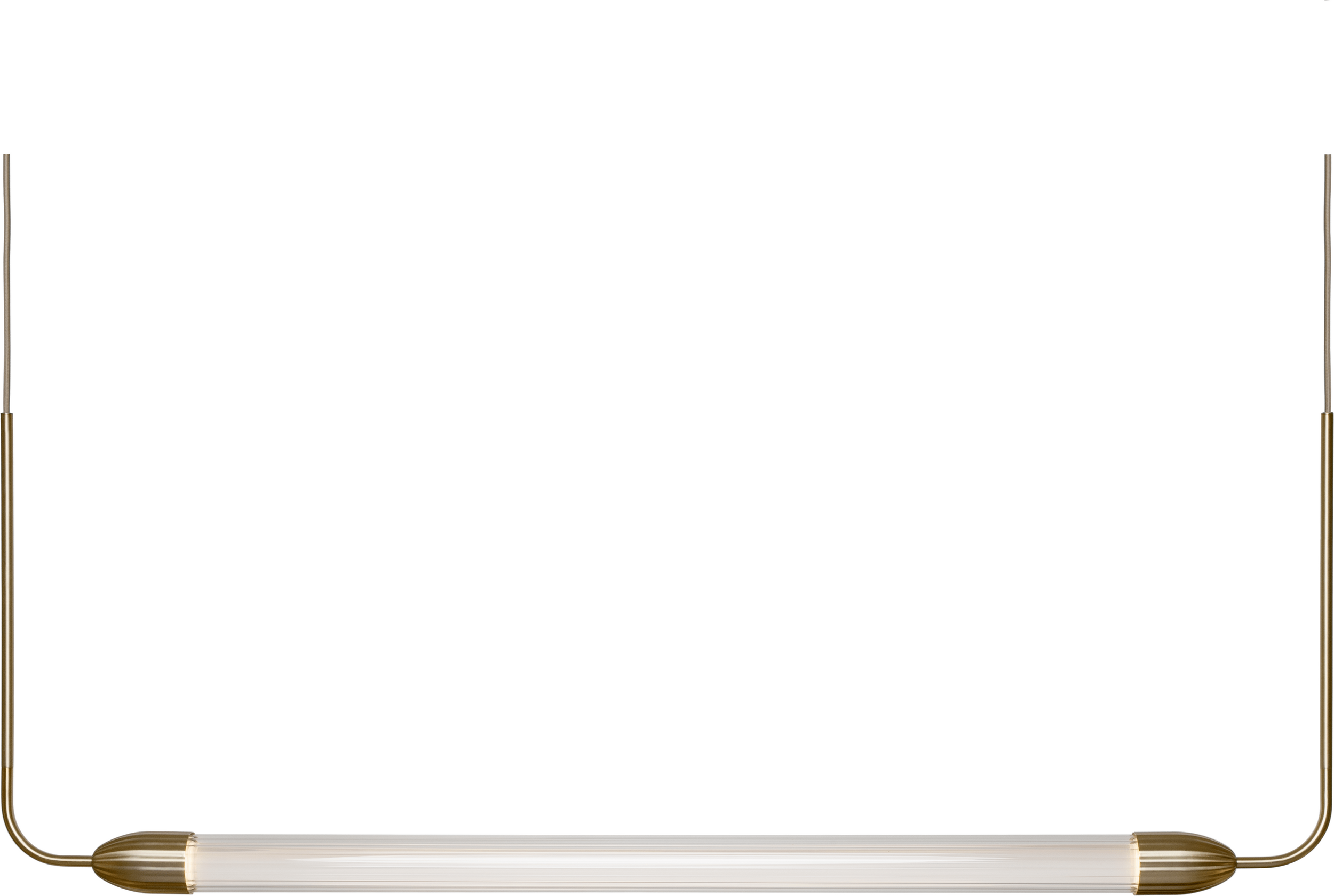 Lampa wisząca liniowa Lemon Squeeze mosiądz