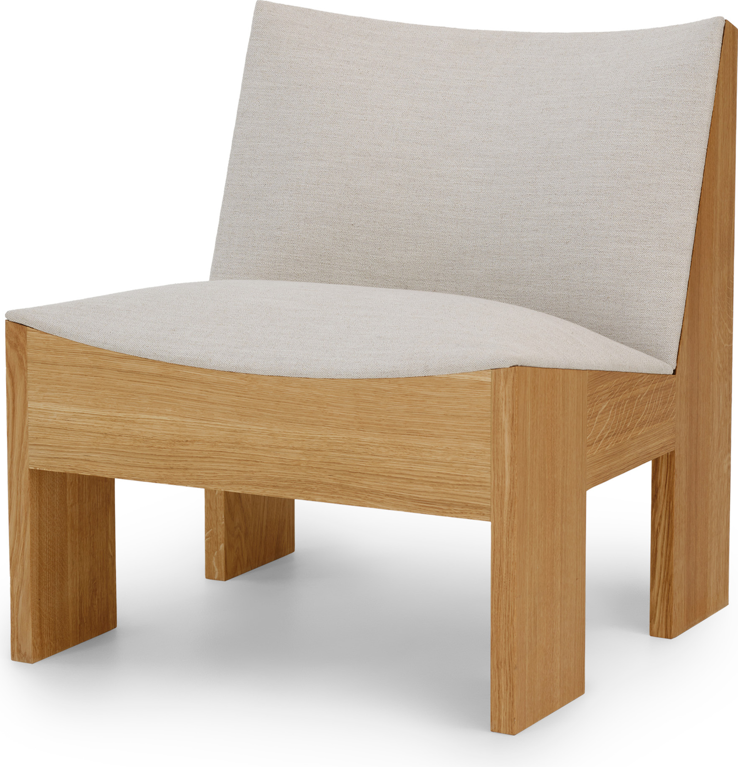 Fotel Tenon Ruskin szary dąb naturalny