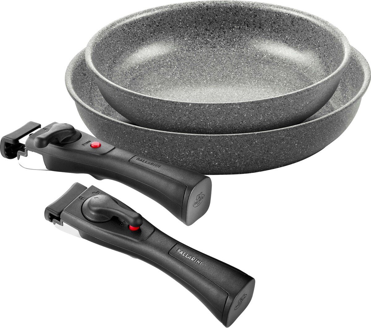 Patelnie Torre 24 cm + 28 cm z uchwytami 4 el.