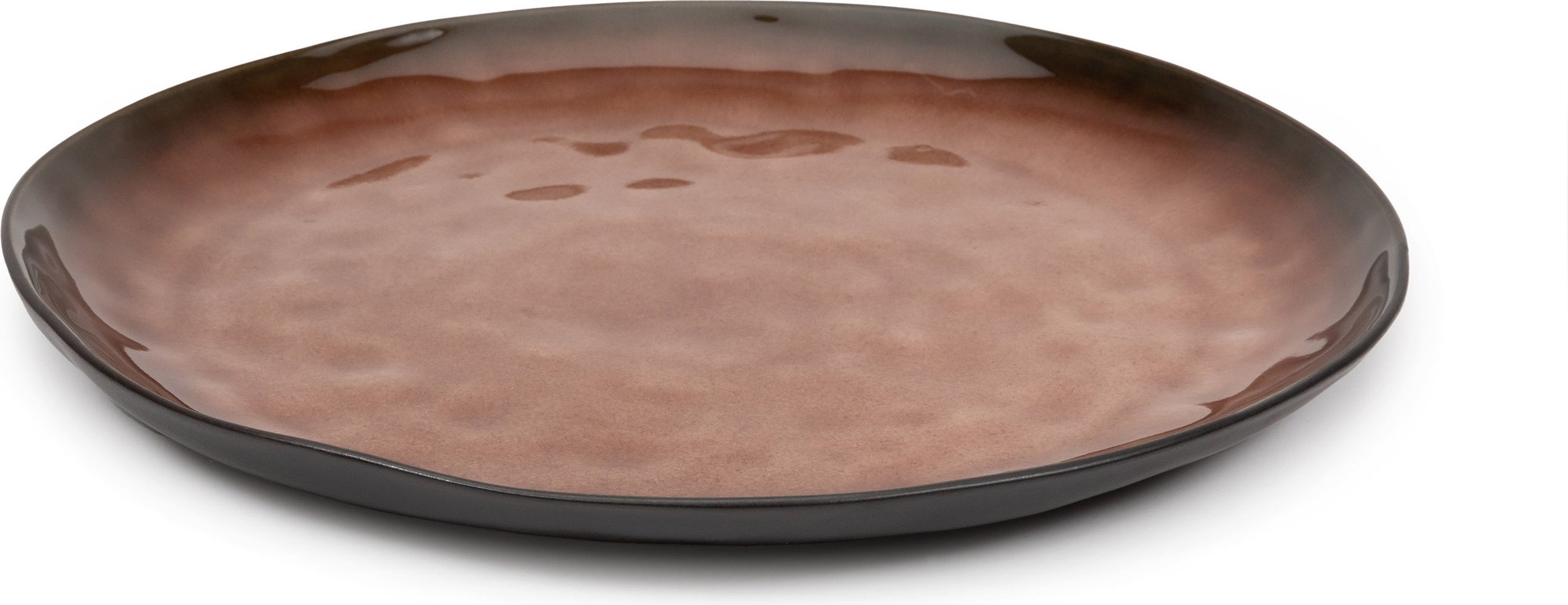 Talerz obiadowy Pure 33,6 cm brązowy