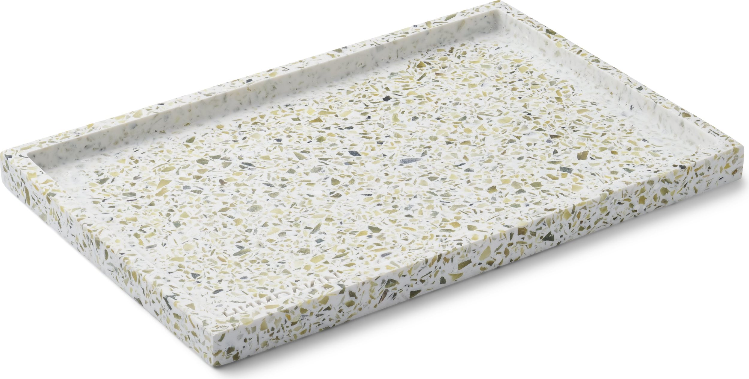 Taca dekoracyjna Humdakin Terrazzo 20 x 30 cm zielona