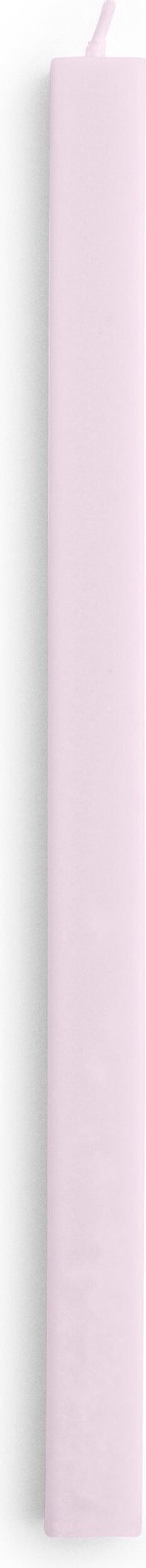 Świeca Square pudrowy róż