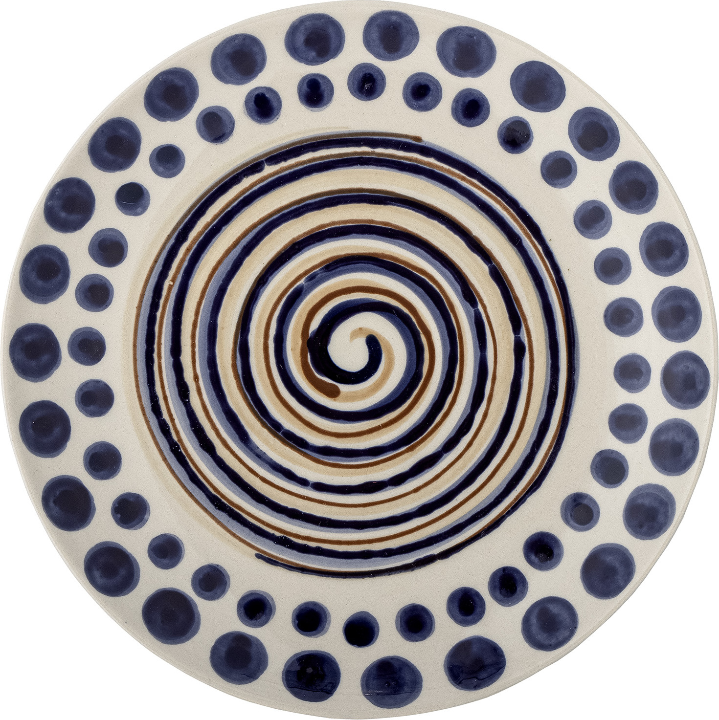 Talerz śniadaniowy Shama 20,5 cm niebiesko-złoty