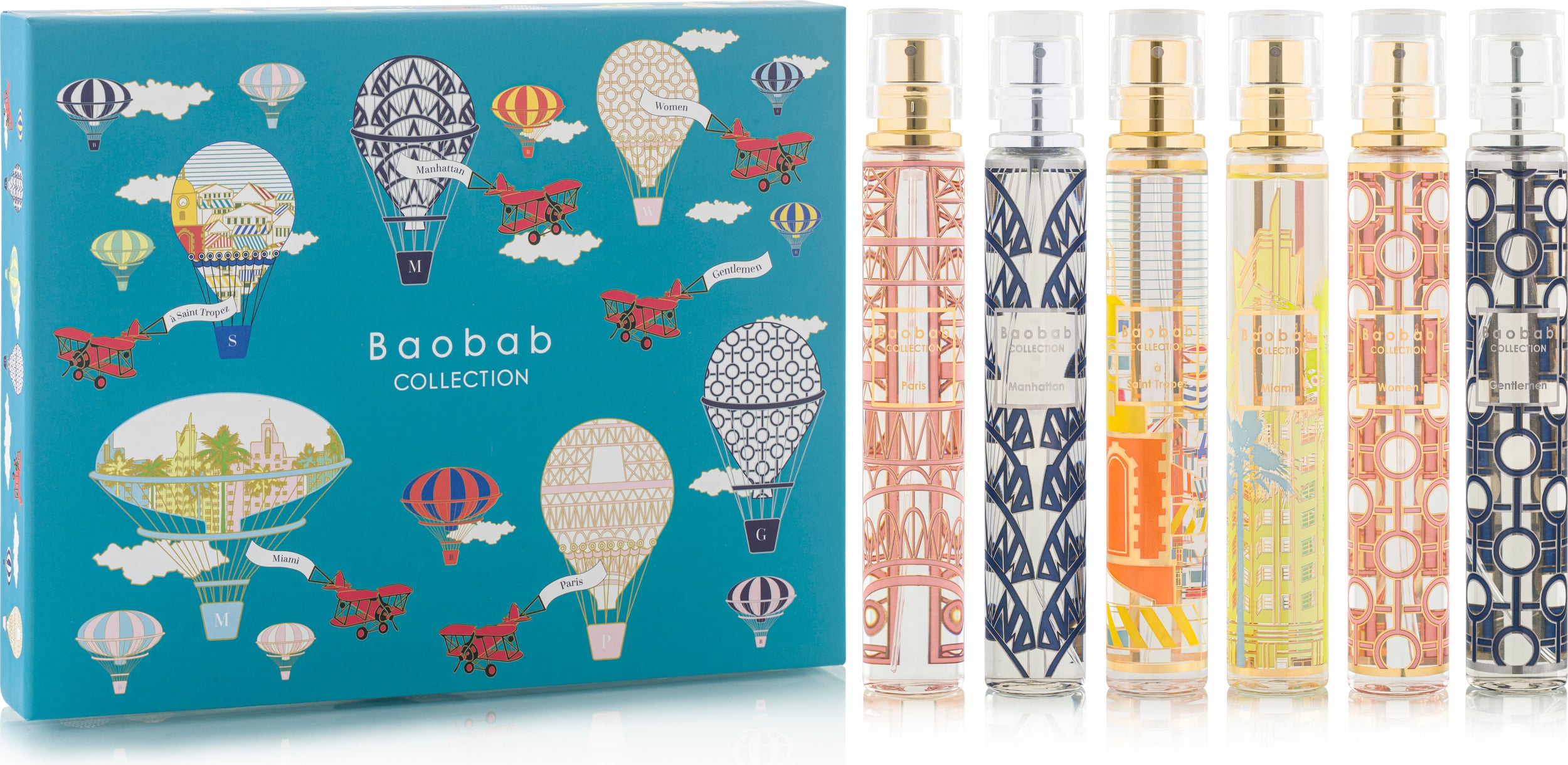 Mgiełki zapachowe My First Baobab Saint-Tropez & Miami & Paris & Manhattan & Women & Gentlemen 6 szt.