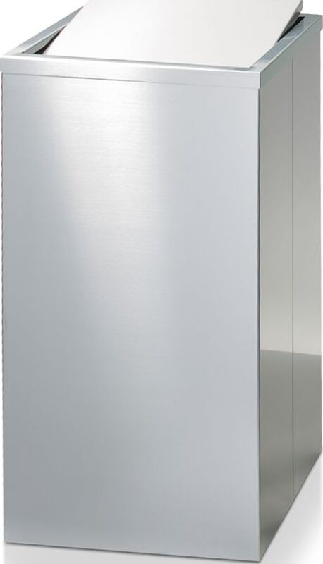 Kosz na pranie Decor Walther 58 cm stal matowa z klapką